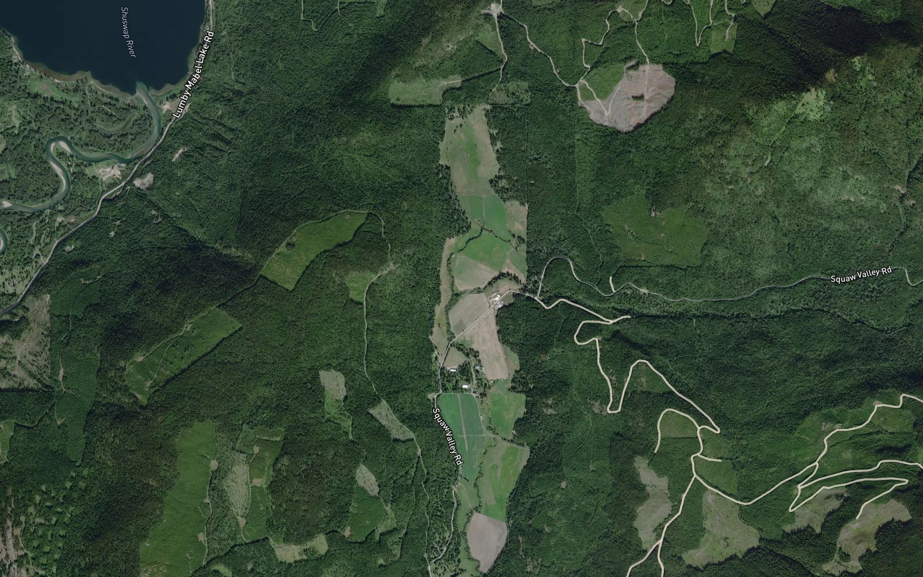 Satellite map of the Gilder Creek