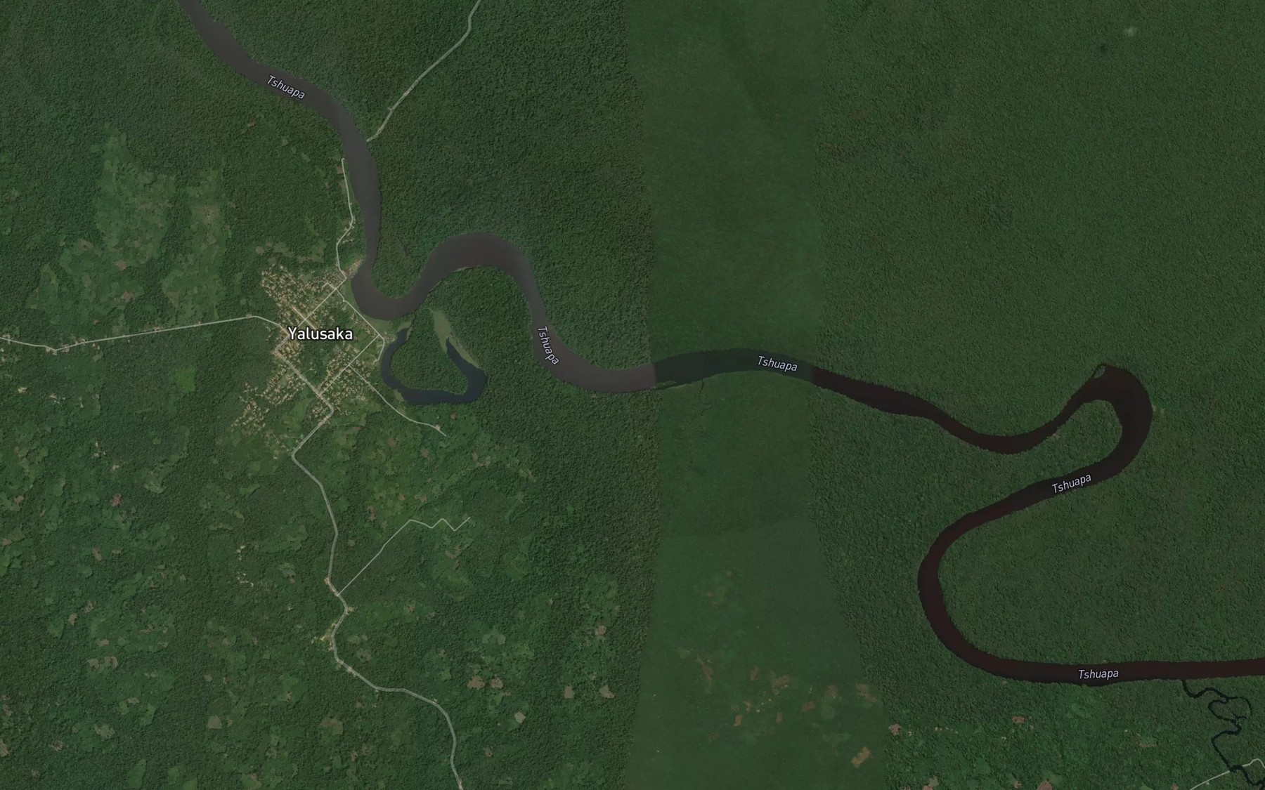 Satellite map of the Lokina