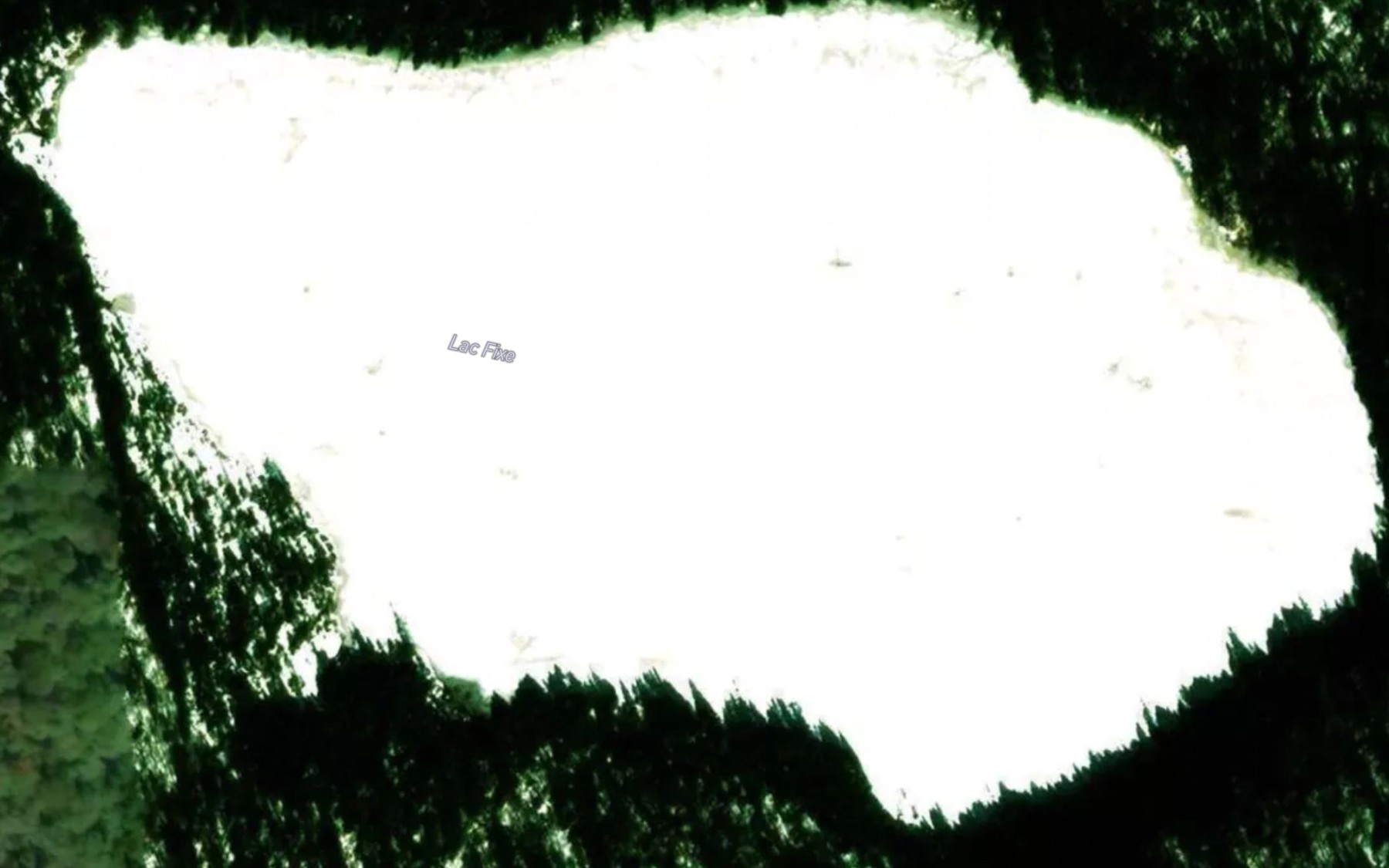 Satellite map of the Lac Fixe