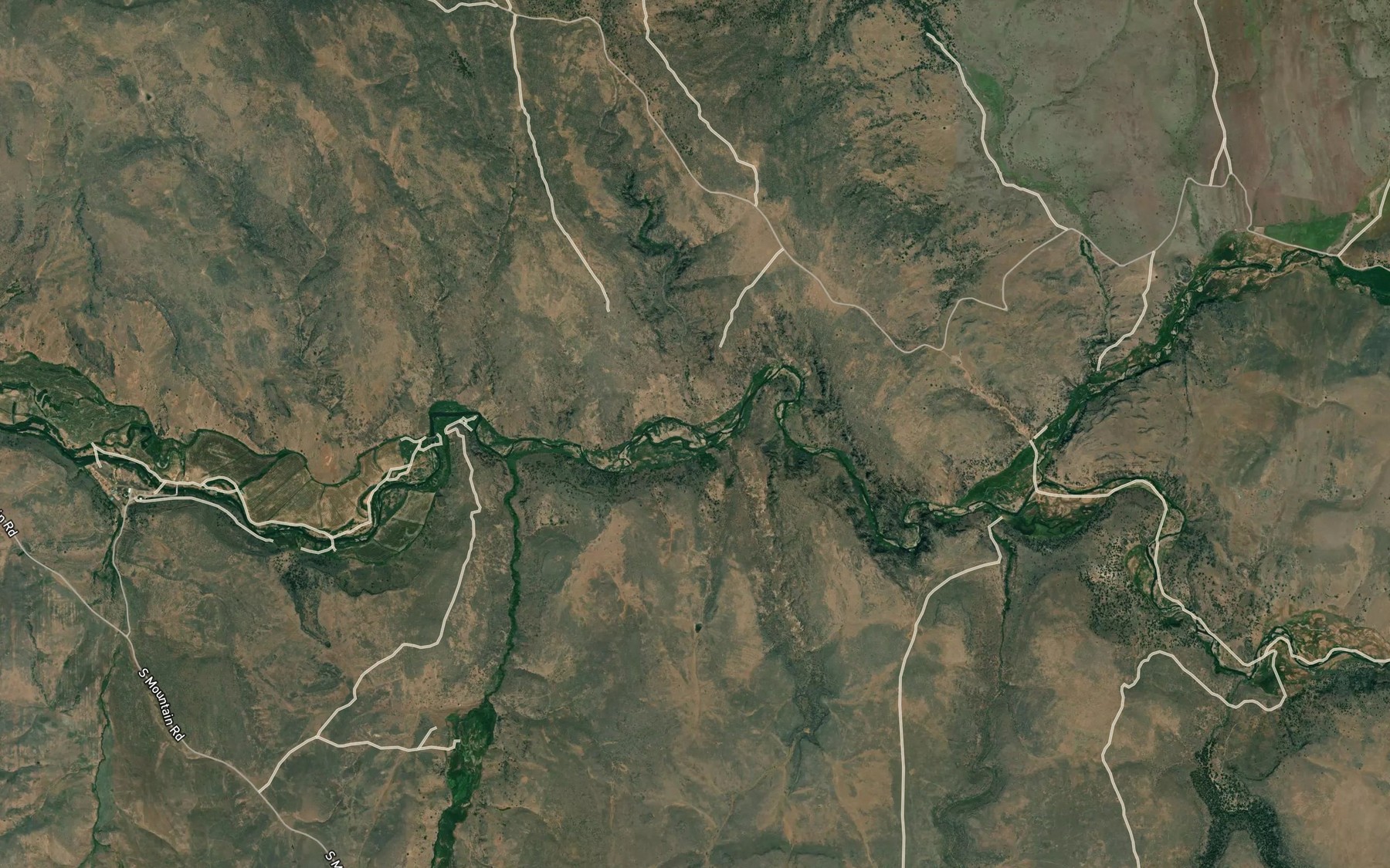 Satellite map of the Goose Creek