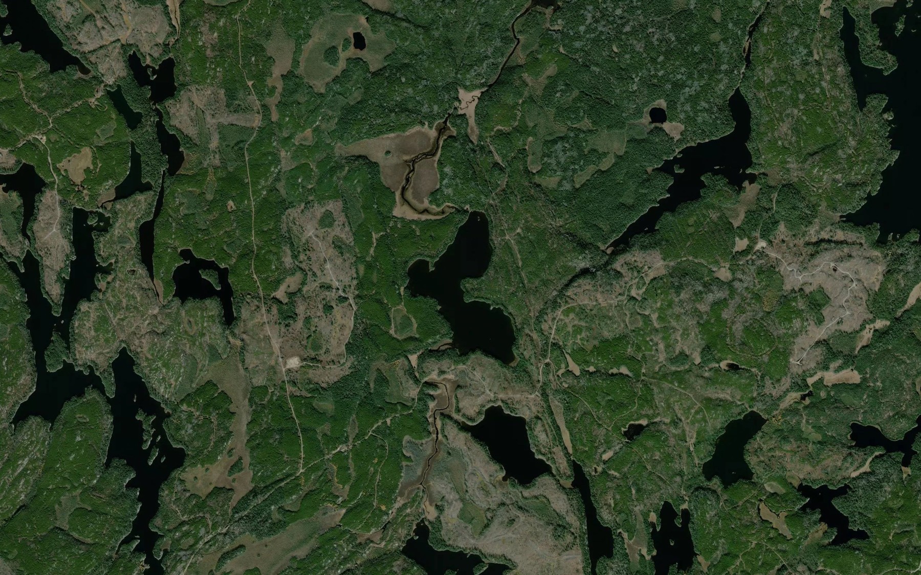 Satellite map of the Butterfly Lake