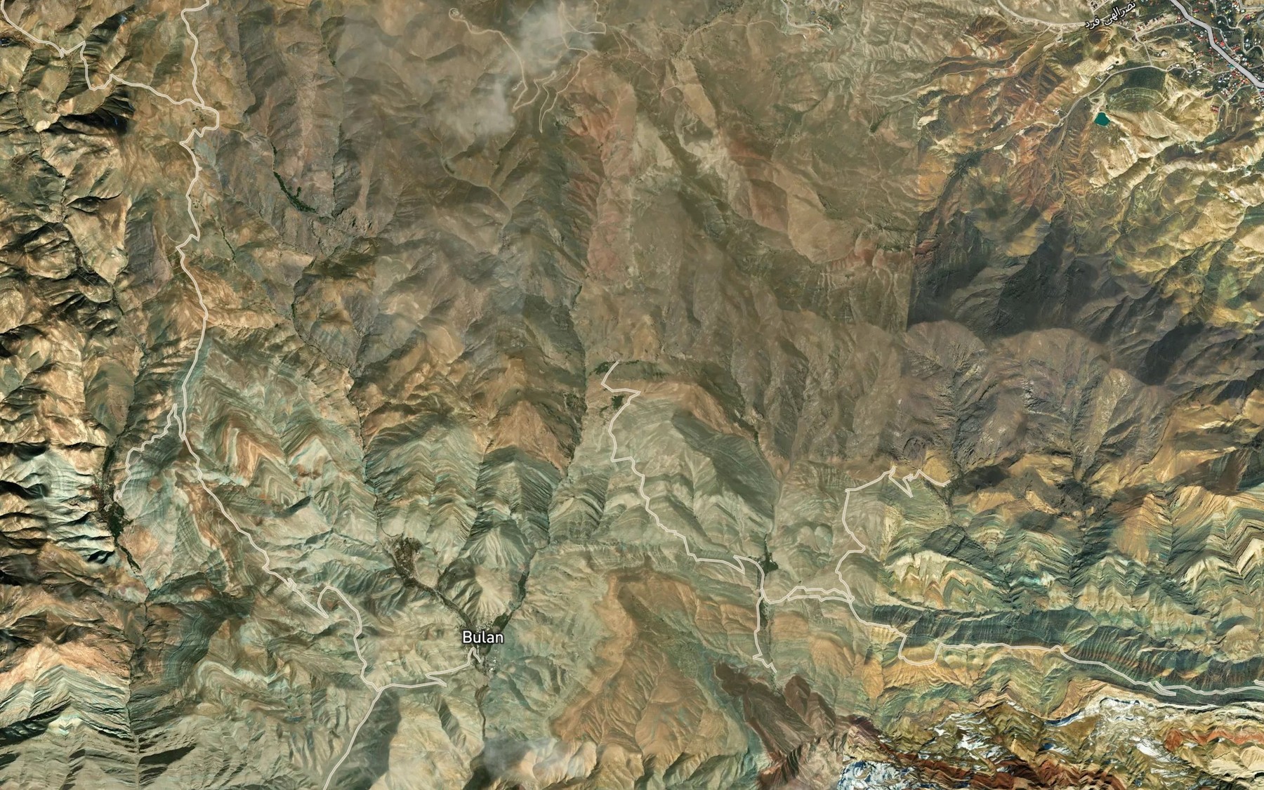 Satellite map of the Cheshmeh-ye Qabrava