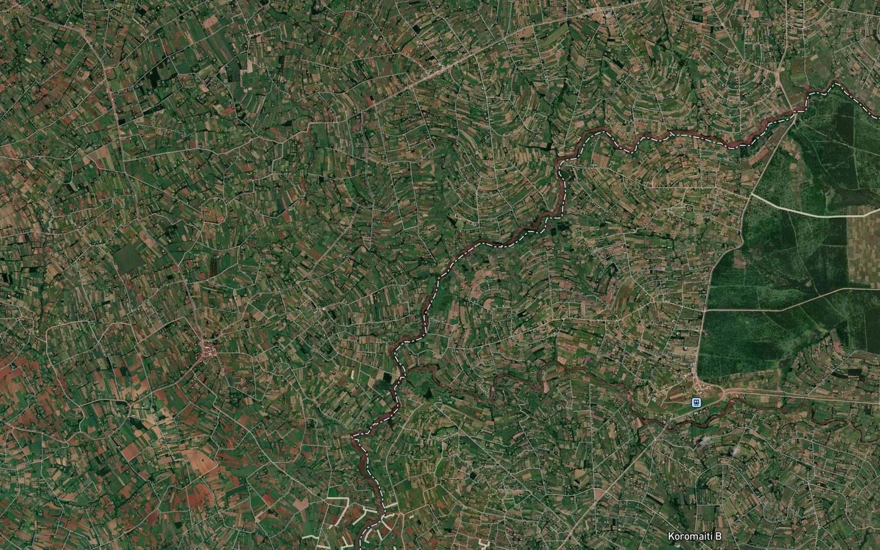 Satellite map of the Kibisi