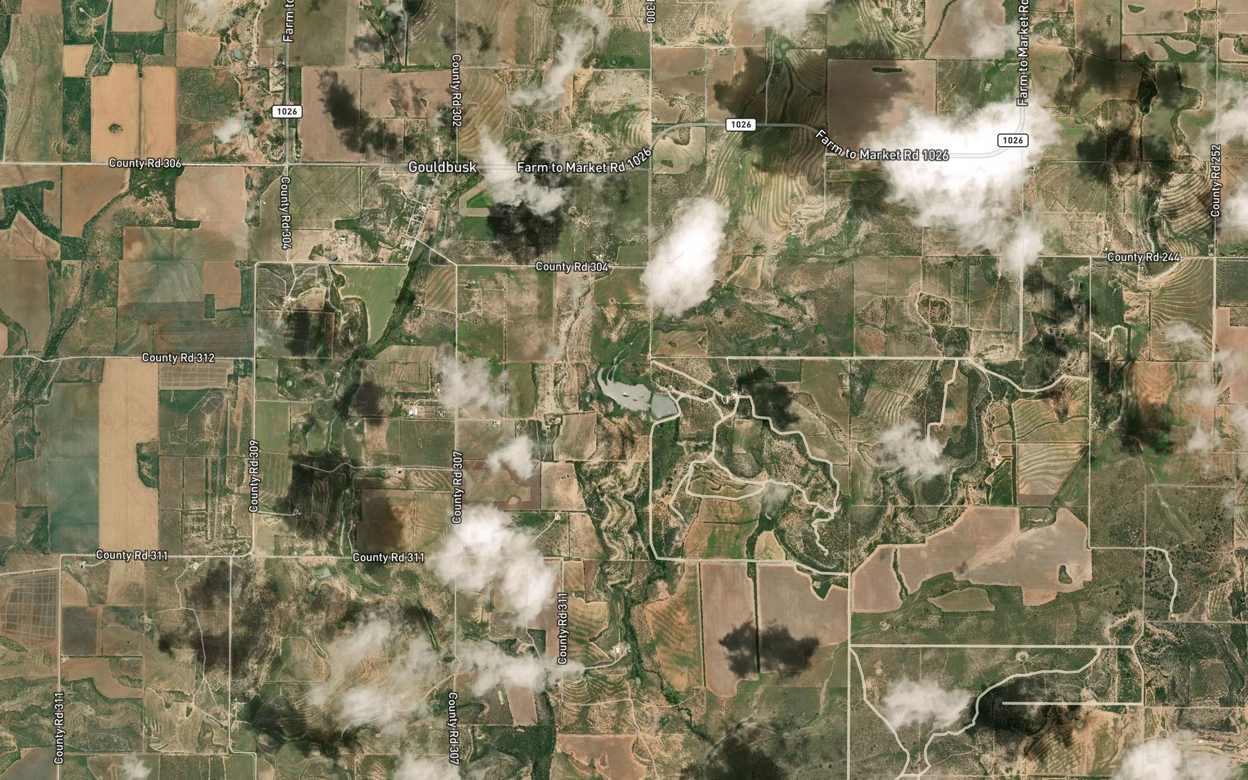 Satellite map of the Johnson Lake