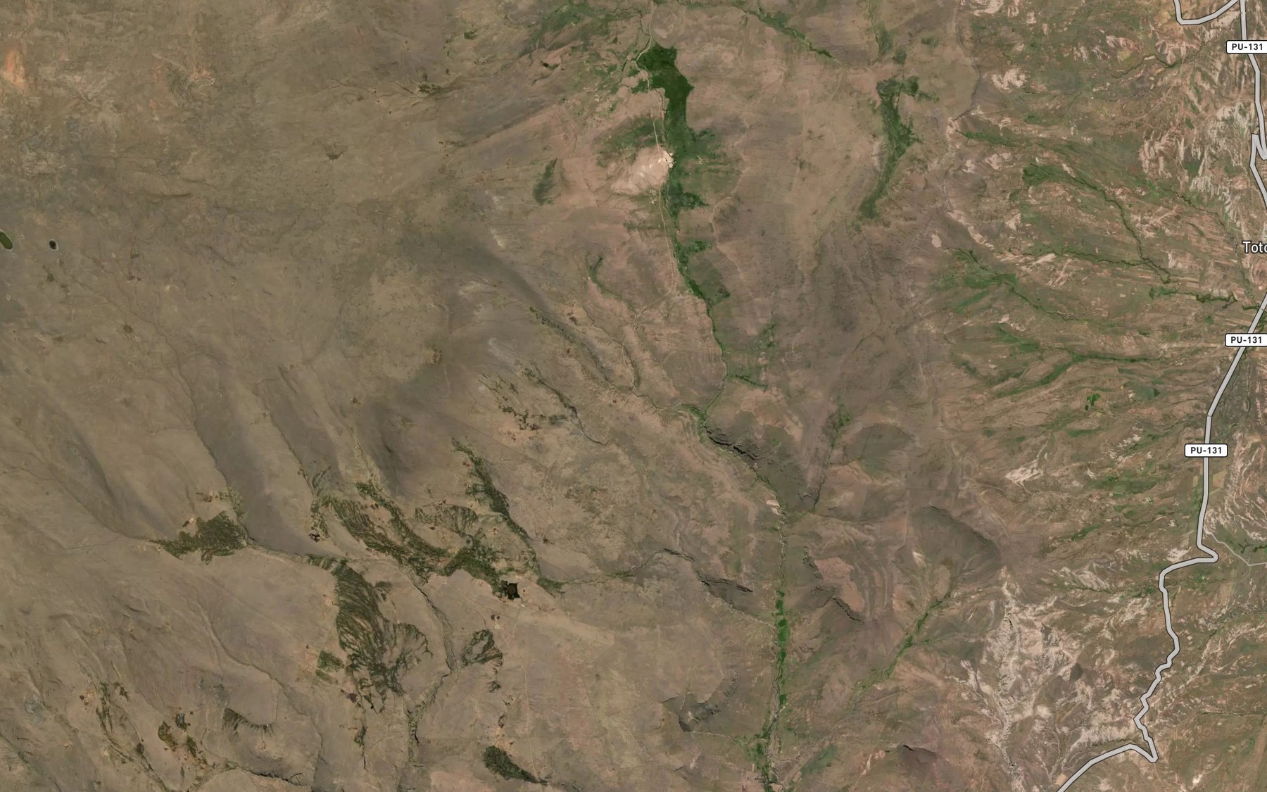 Satellite map of the Quebrada Limatape