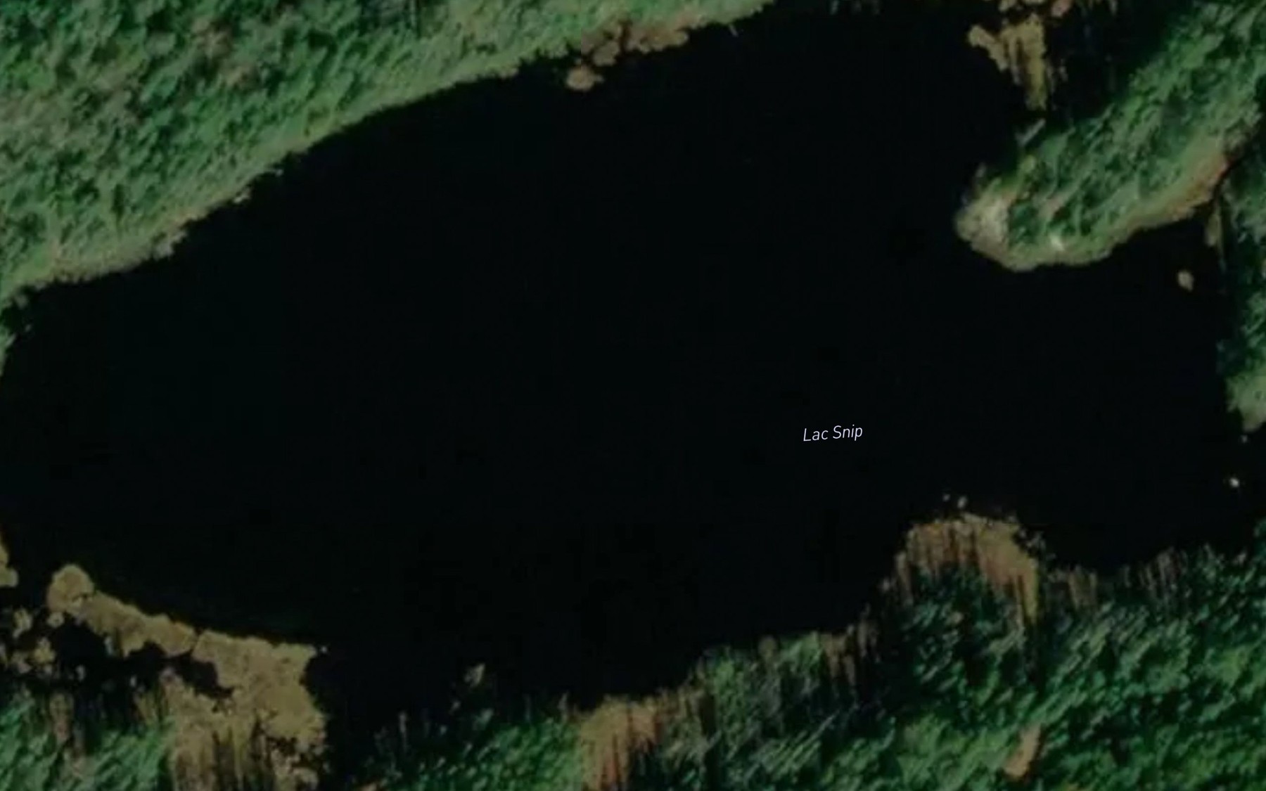 Satellite map of the Lac Snip