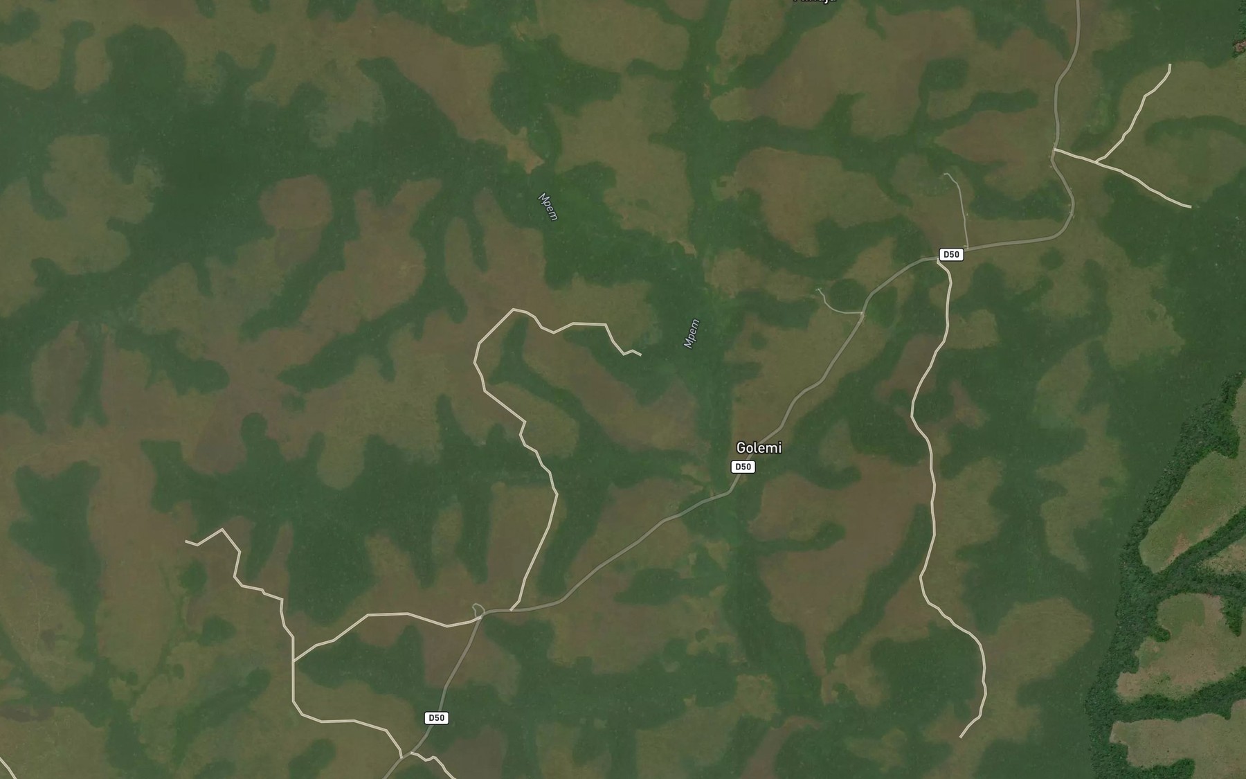 Satellite map of the Man
