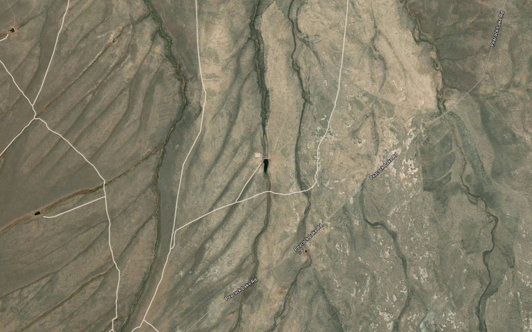 Satellite map of the Little Snake Reservoir