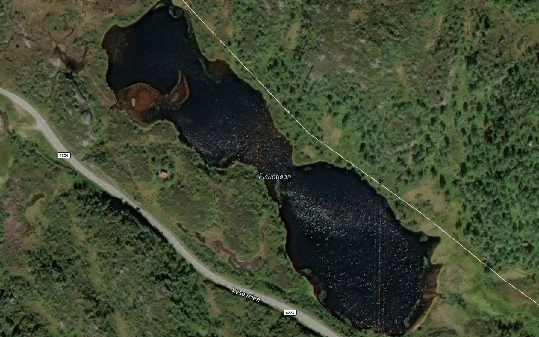 Satellite map of the Fisketjorni