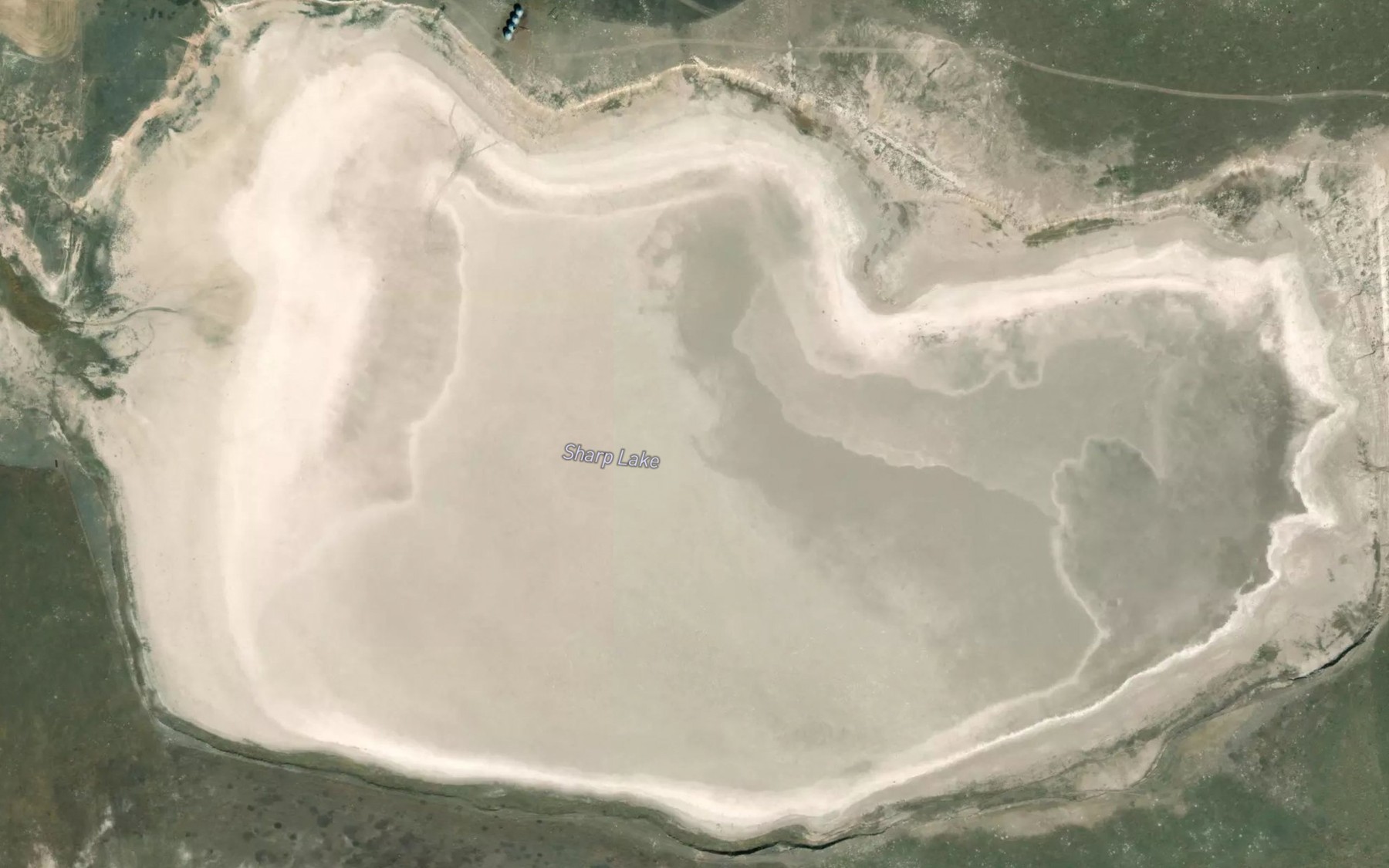 Satellite map of the Sharp Lake