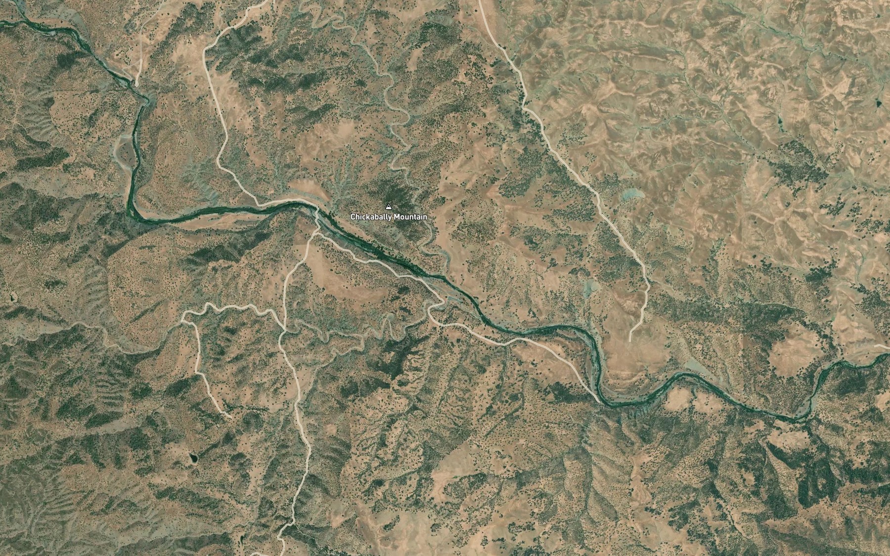 Satellite map of the Fidler Creek