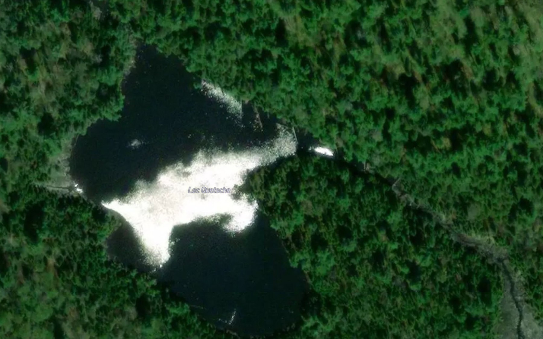 Satellite map of the Lac Quetsche