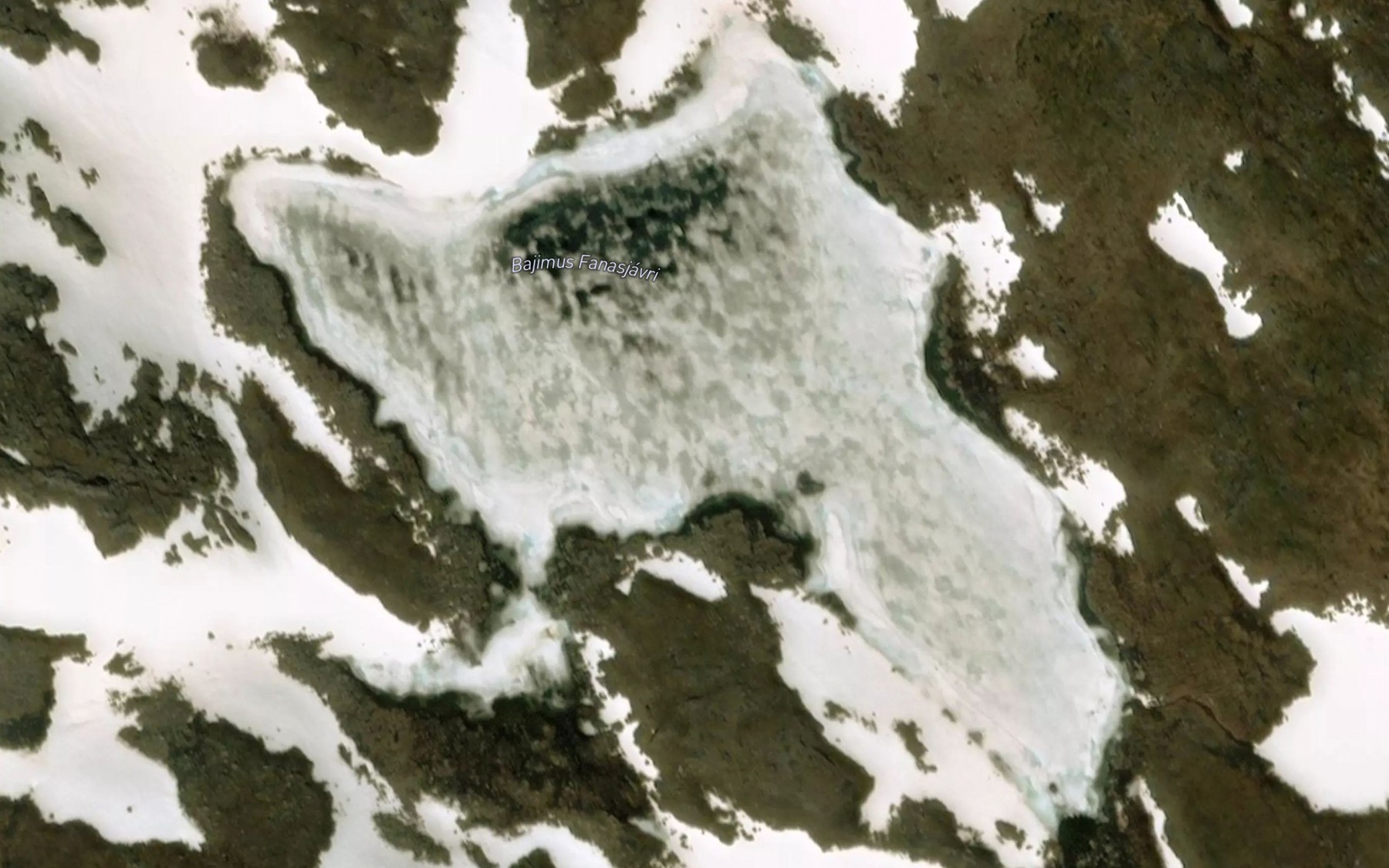 Satellite map of the Bajemus Fanasjavri