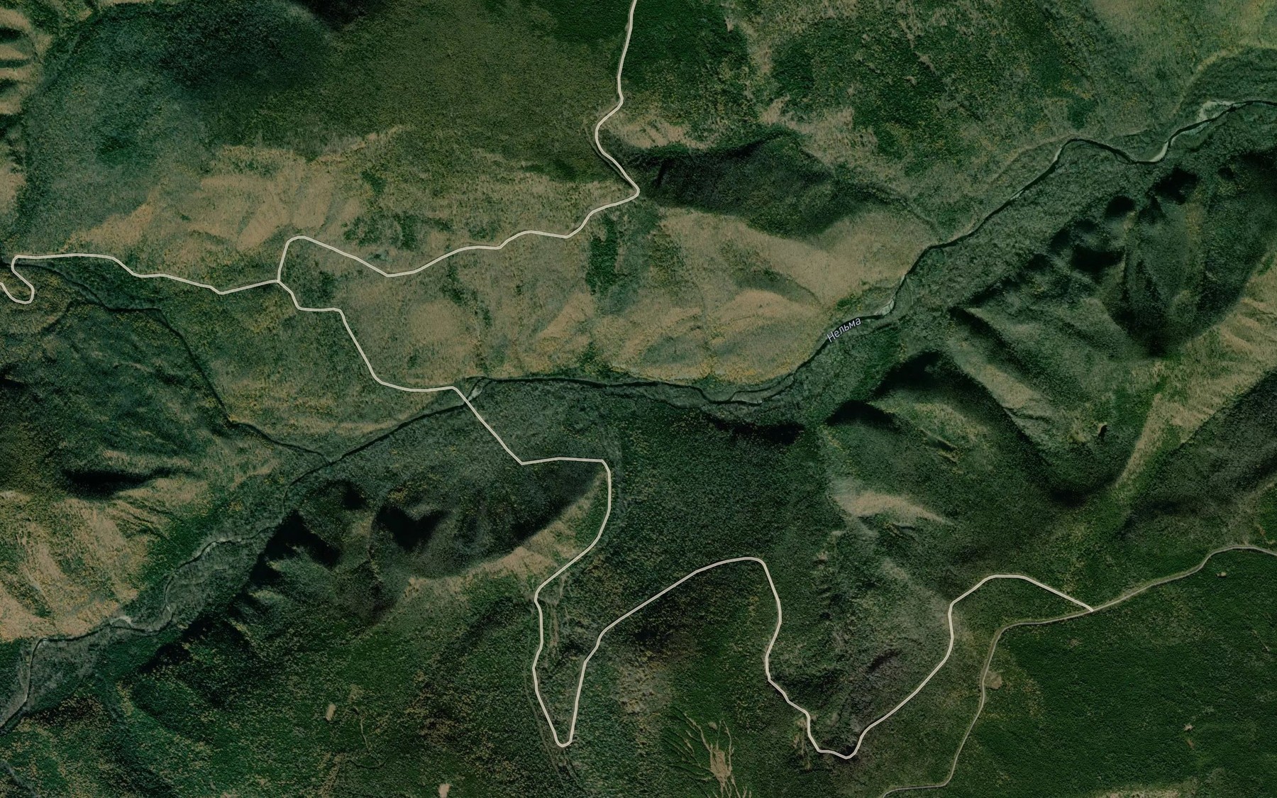 Satellite map of the Pryamoy