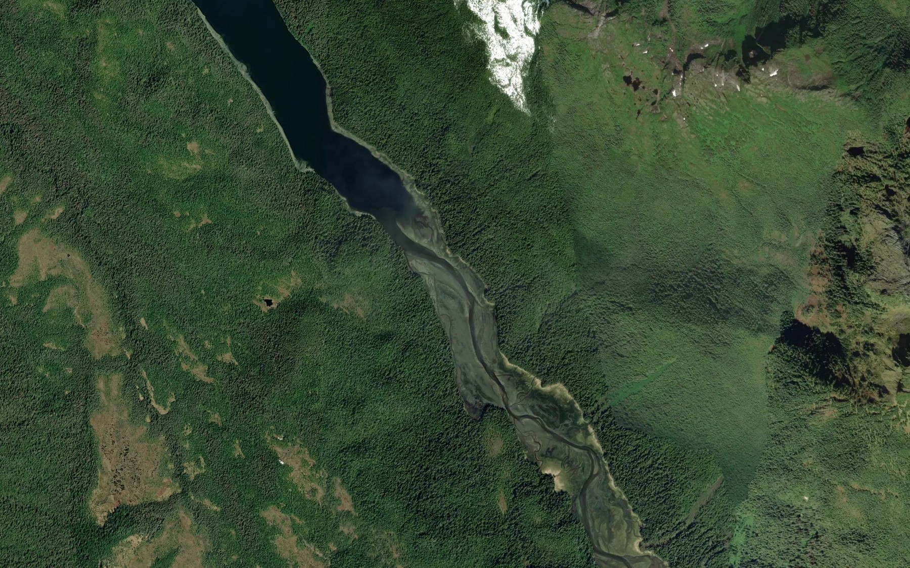 Satellite map of the Sandborn Canal