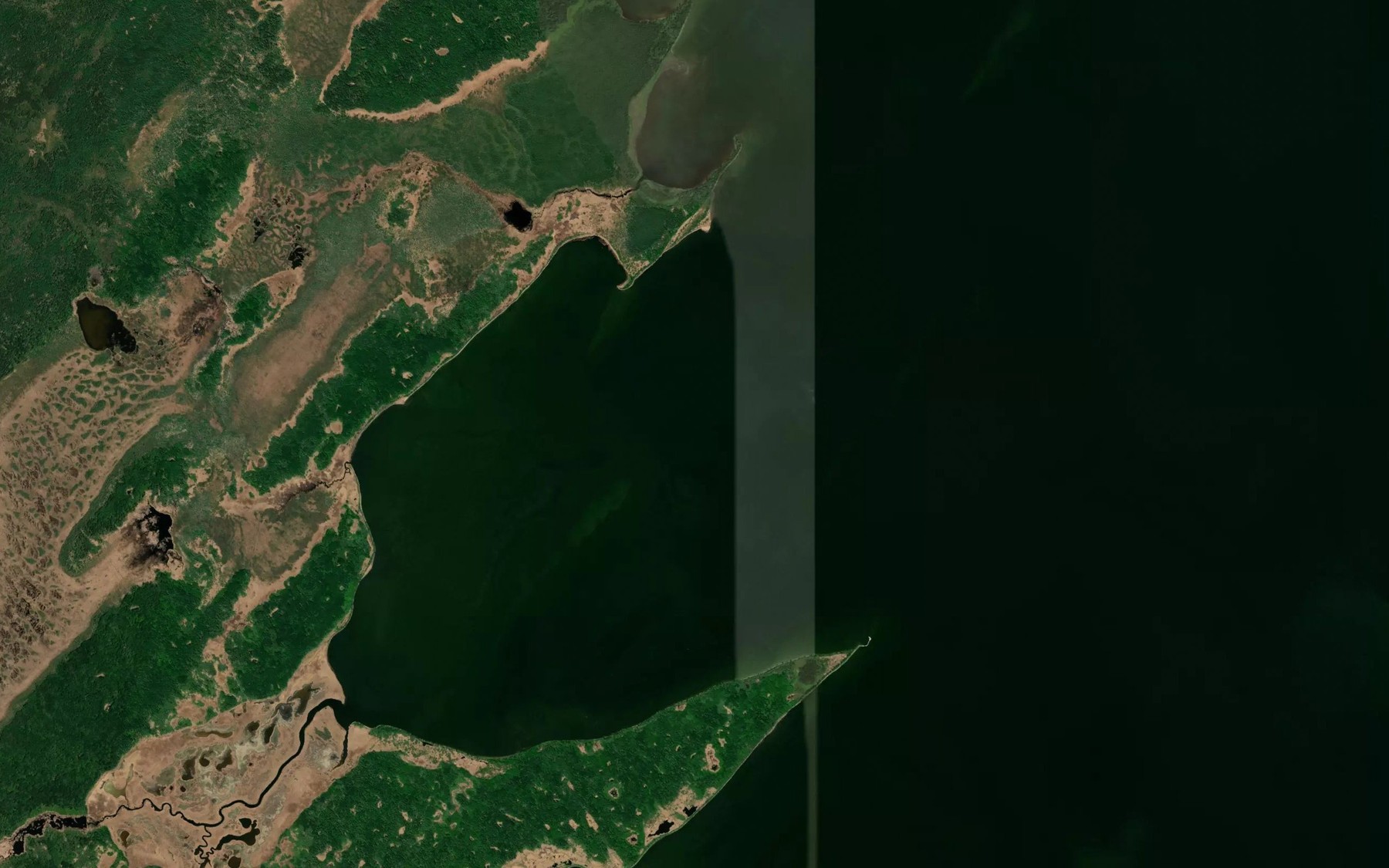 Satellite map of the Big Line Bay