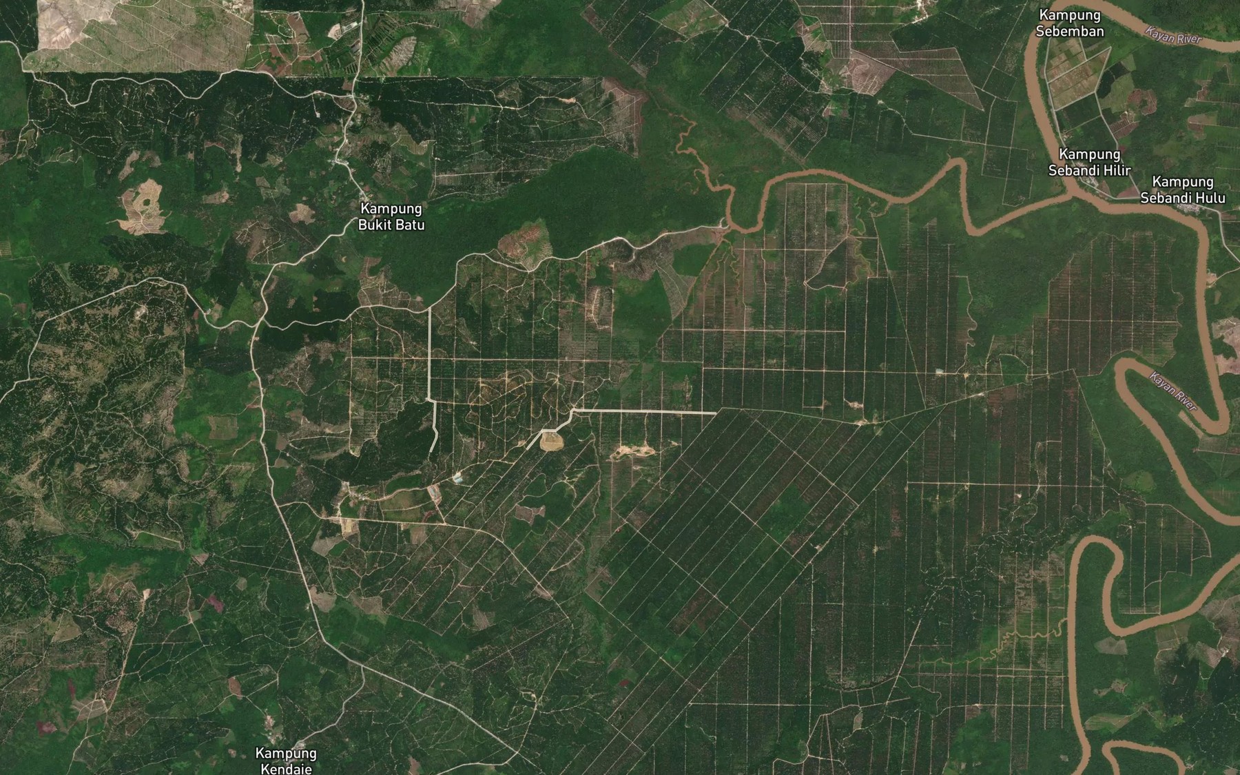 Satellite map of the Sungai Stumbong