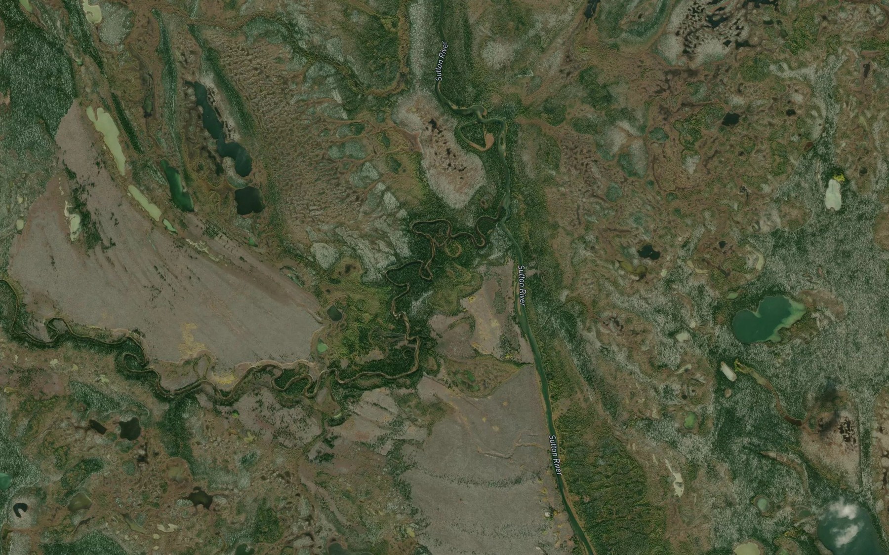Satellite map of the Warchesku River
