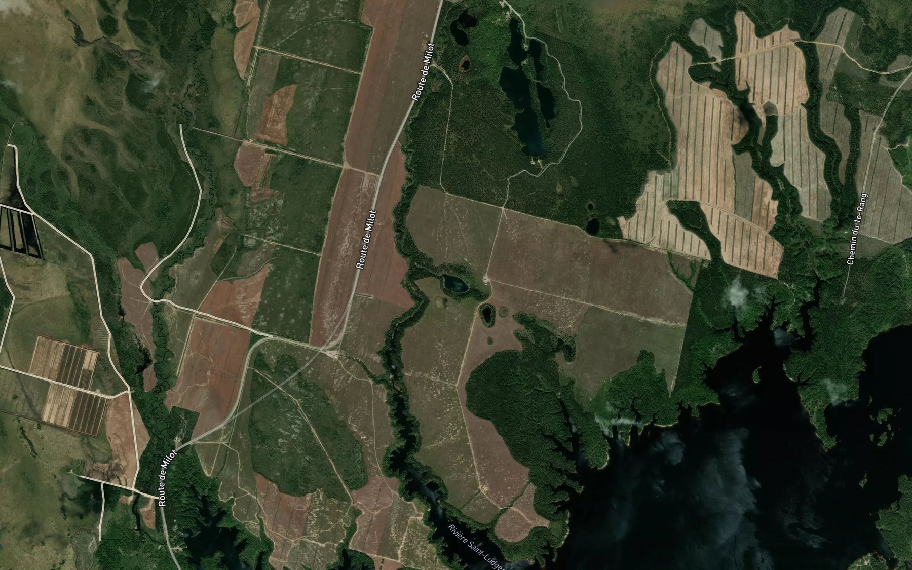 Satellite map of the Lac a Richard