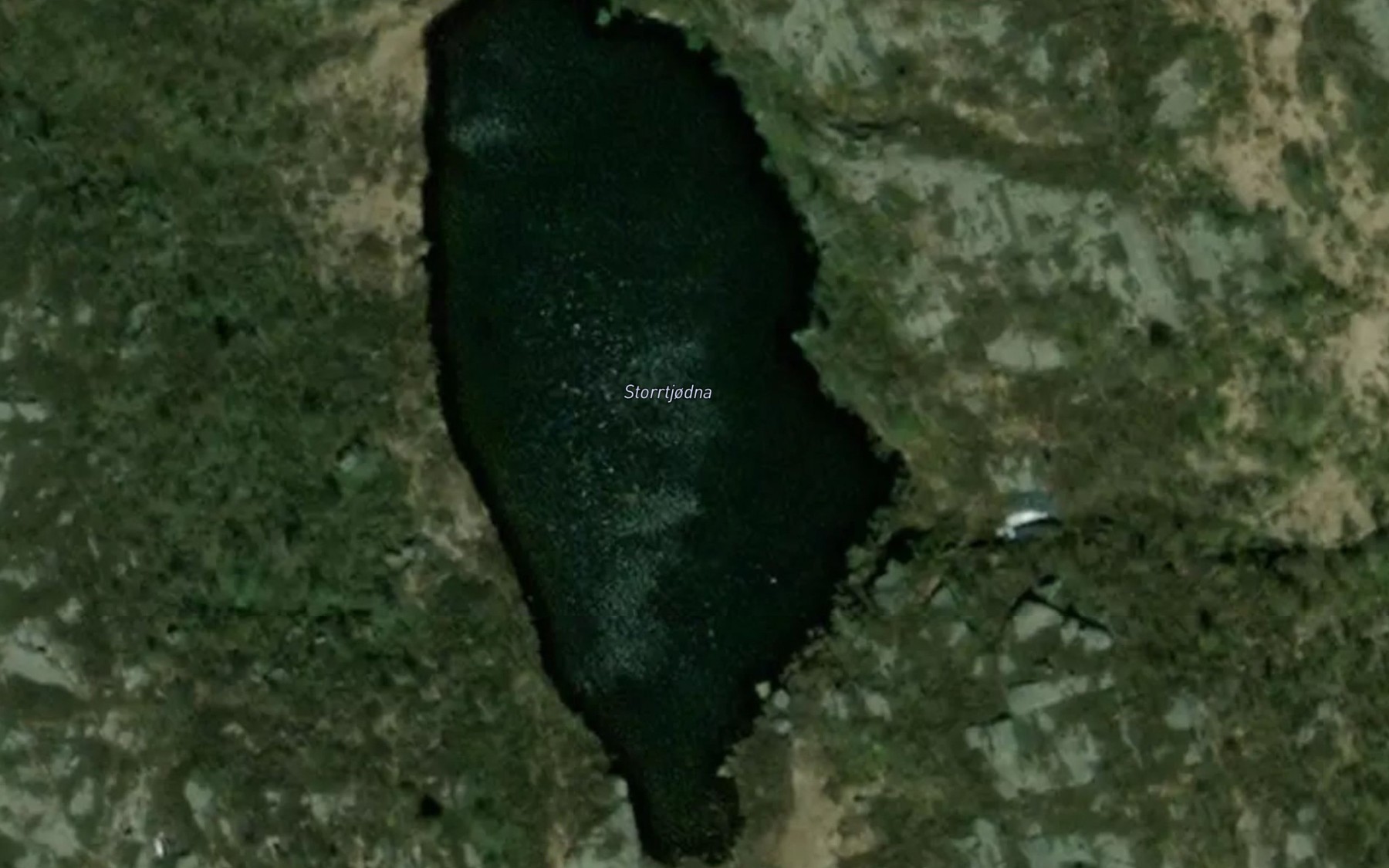 Satellite map of the Storrtjodna