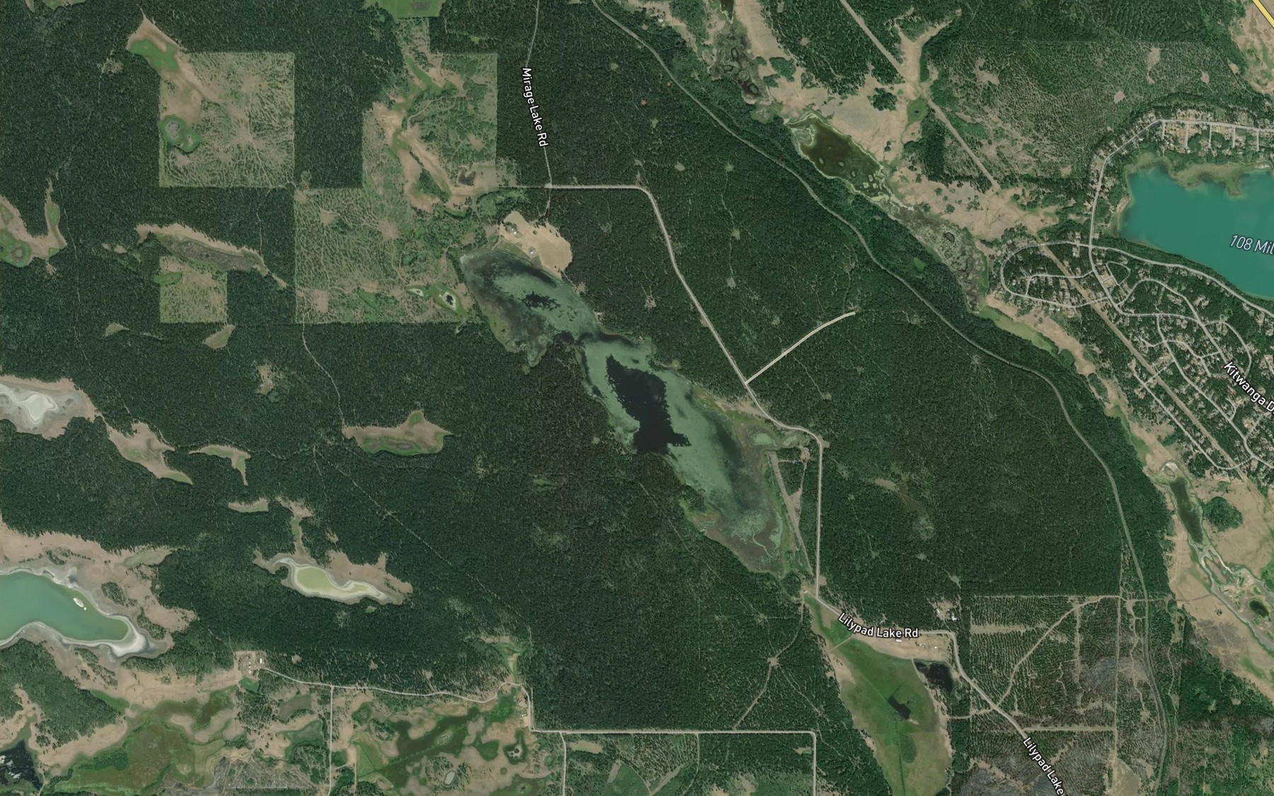 Satellite map of the Lily PadLake