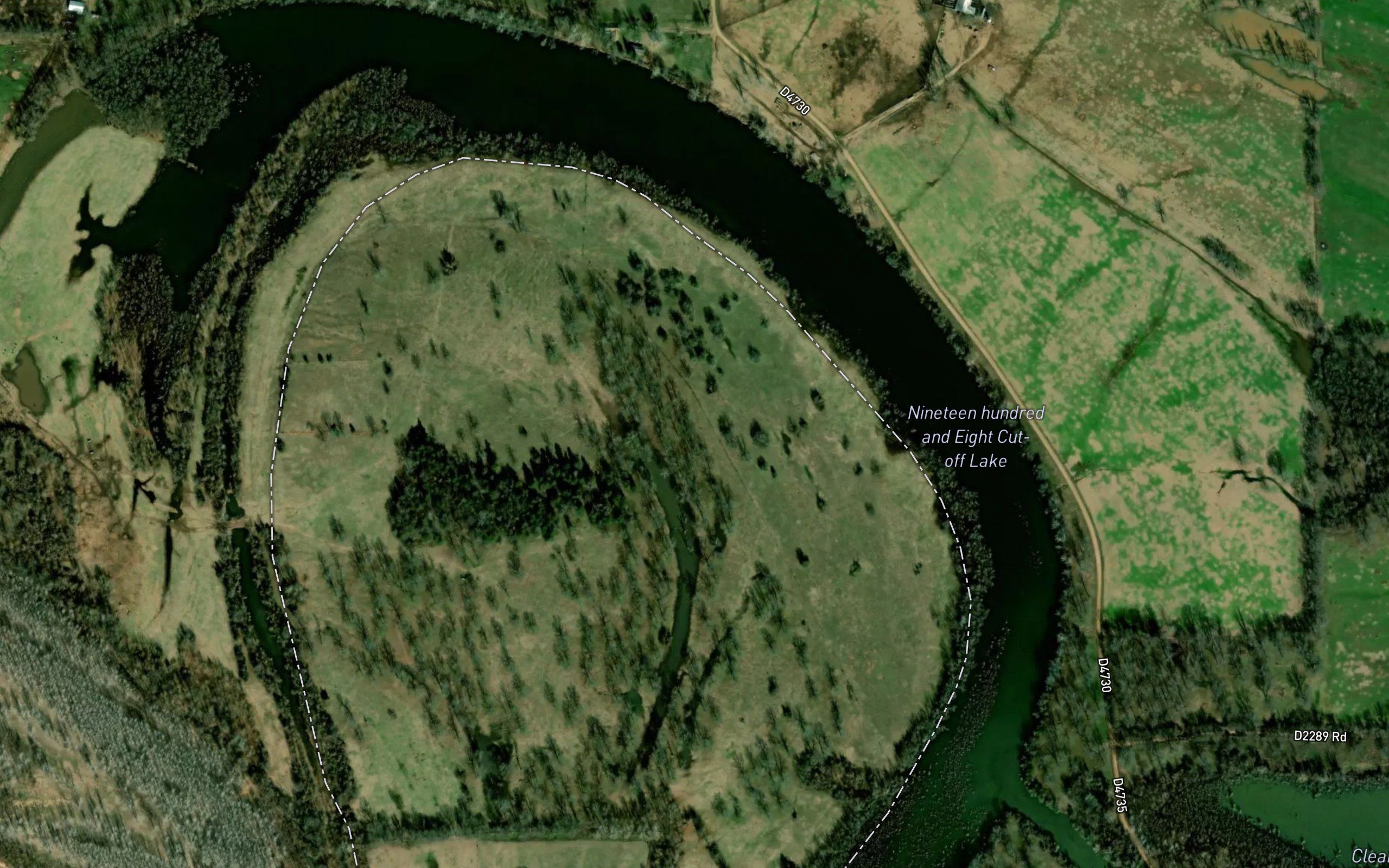 Nineteen hundred and Eight Cut-off Lake