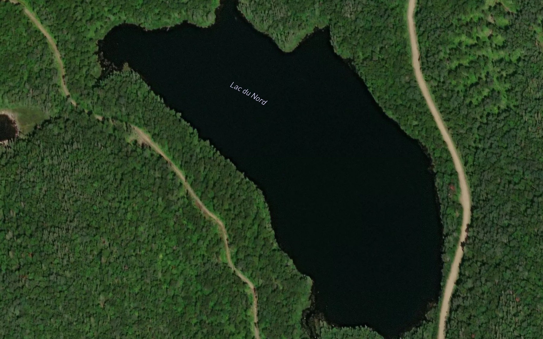 Satellite map of the Lac du Nord
