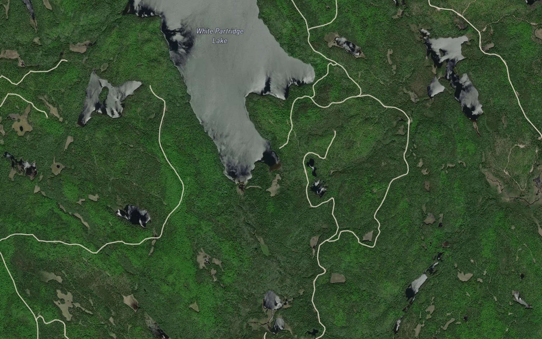 Satellite map of the Kago Creek