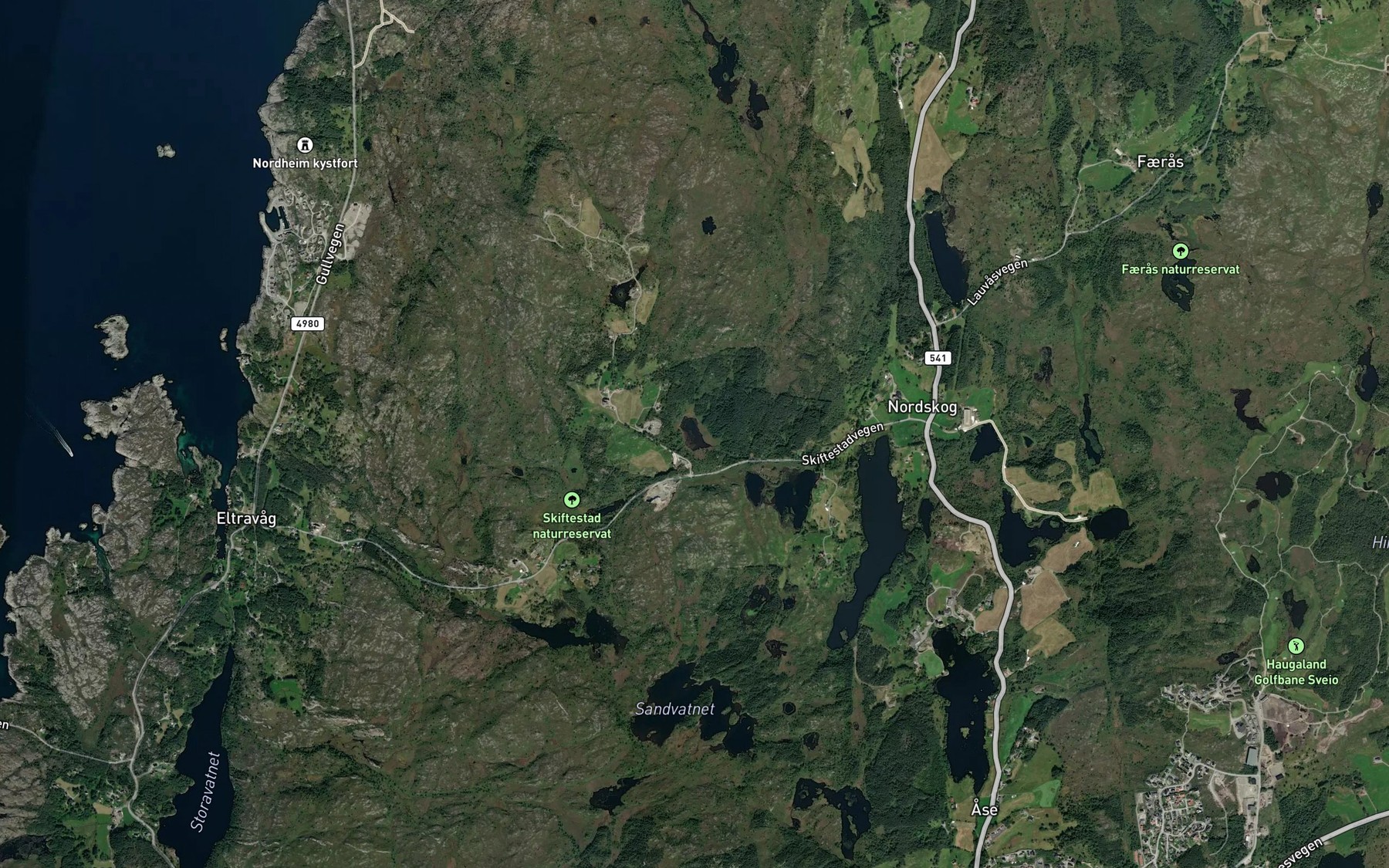 Satellite map of the Kobbatjorna