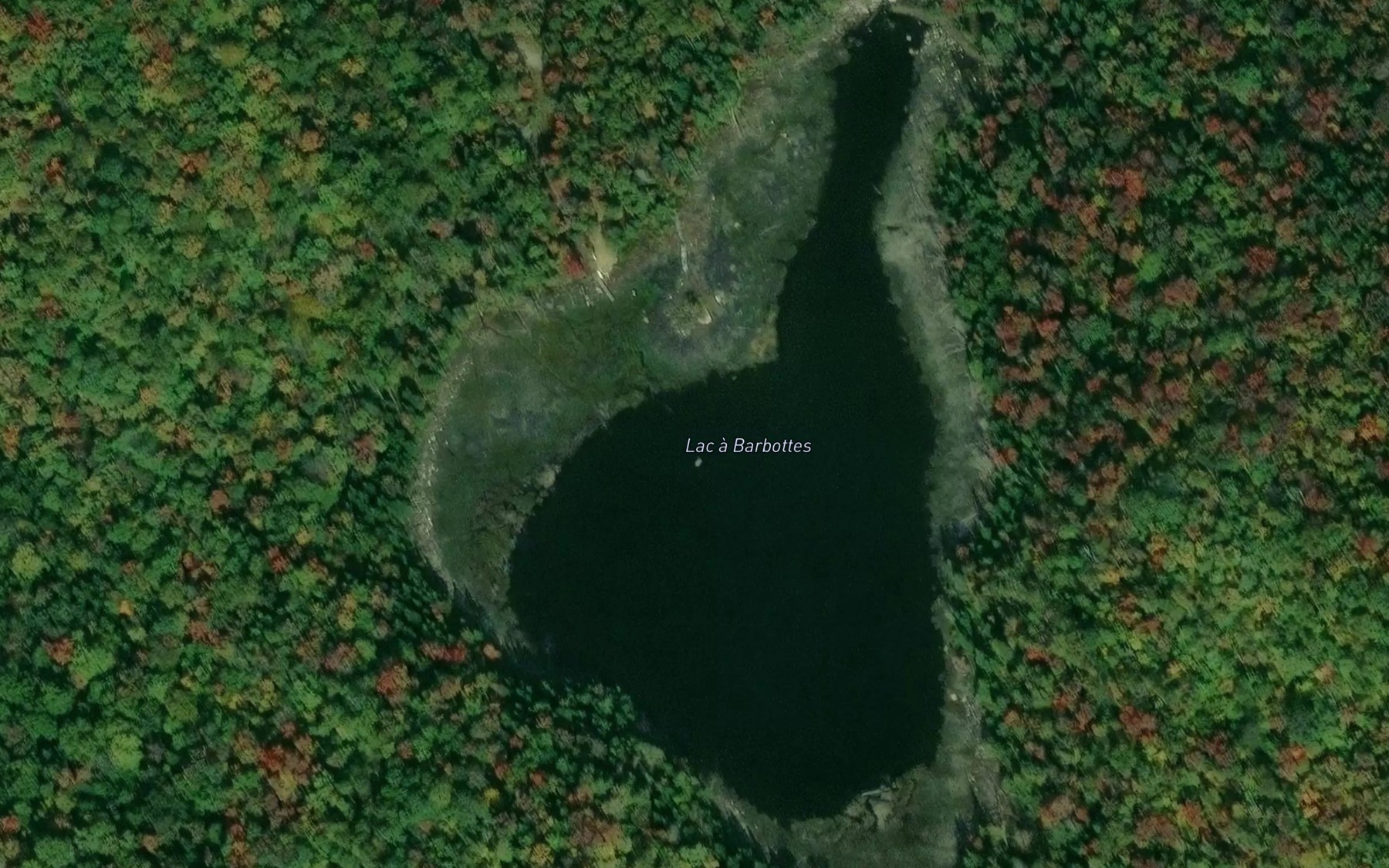 Satellite map of the Lac a Barbottes