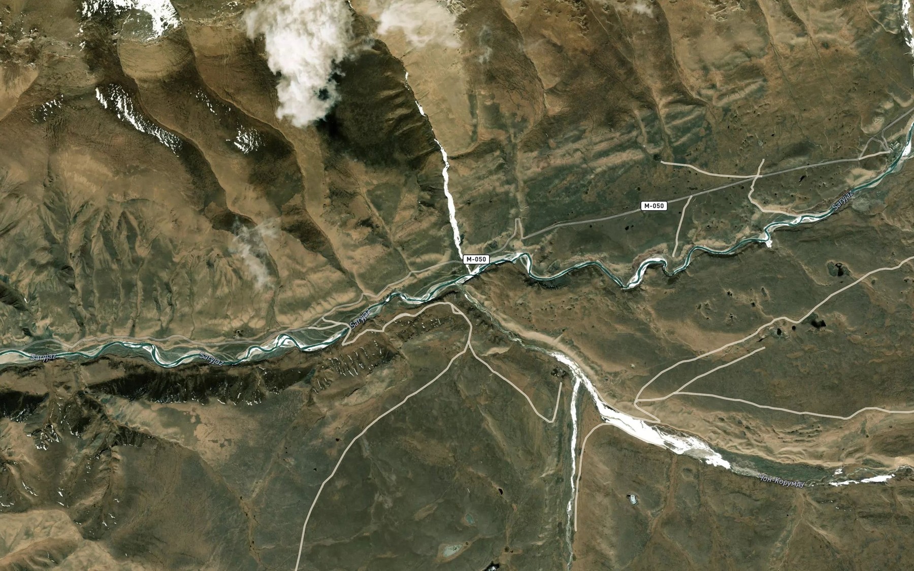 Satellite map of the Chon-Korumdu