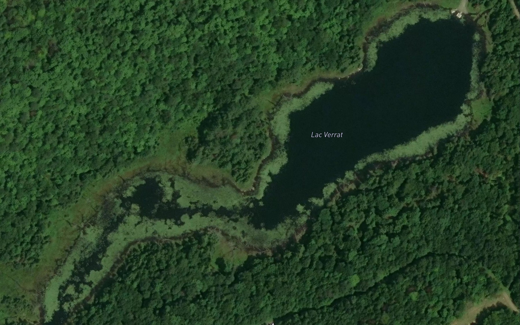 Satellite map of the Lac Verrat