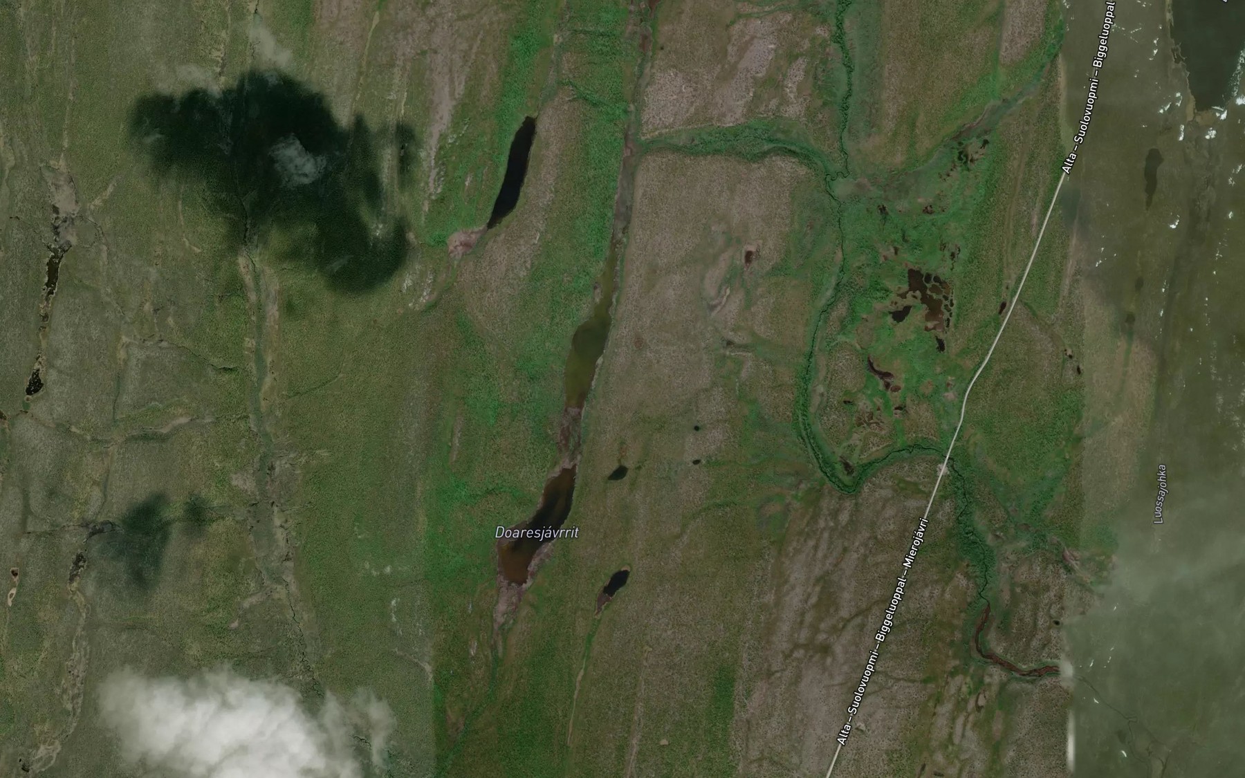 Satellite map of the Doaresjavrit