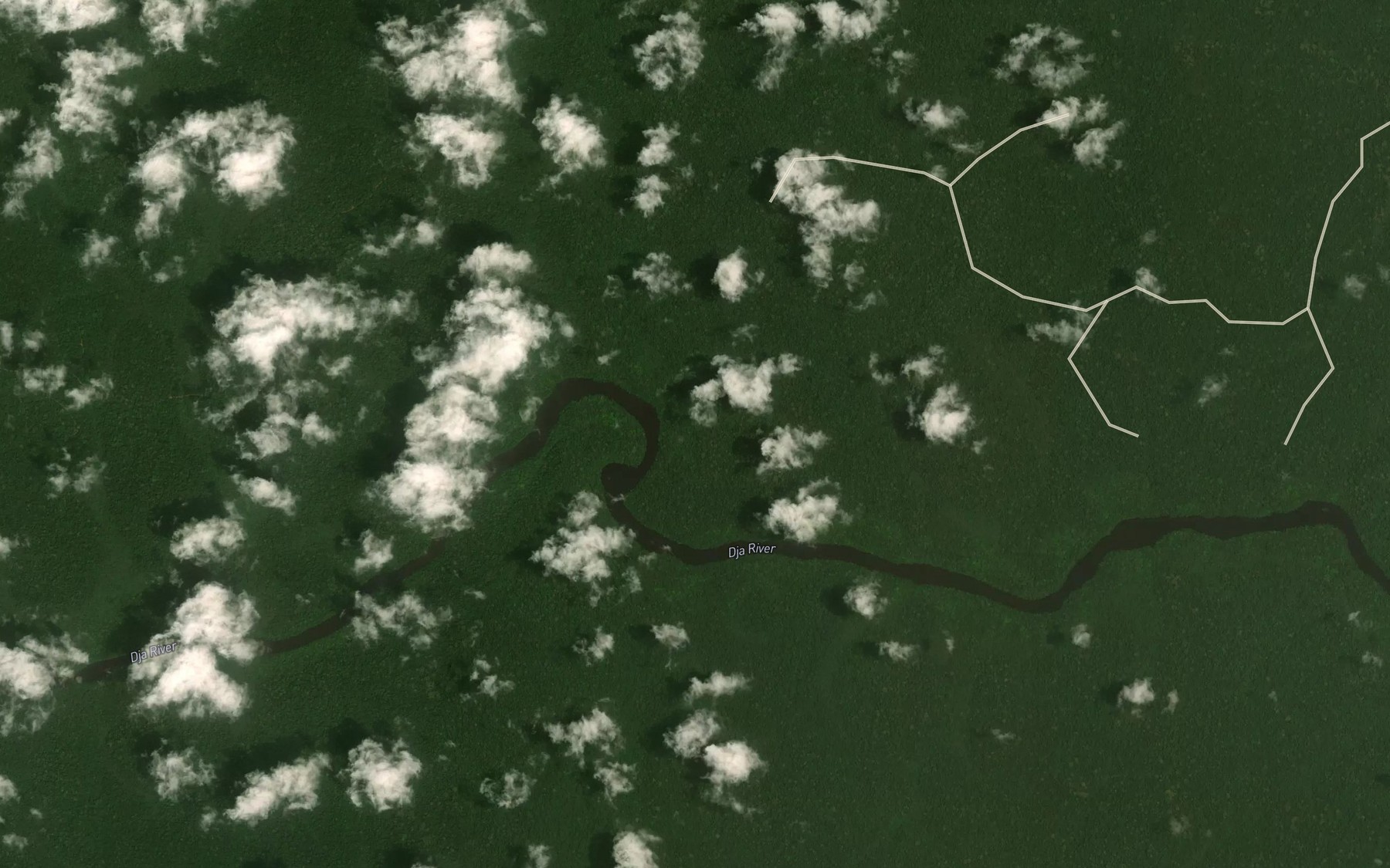Satellite map of the Edje