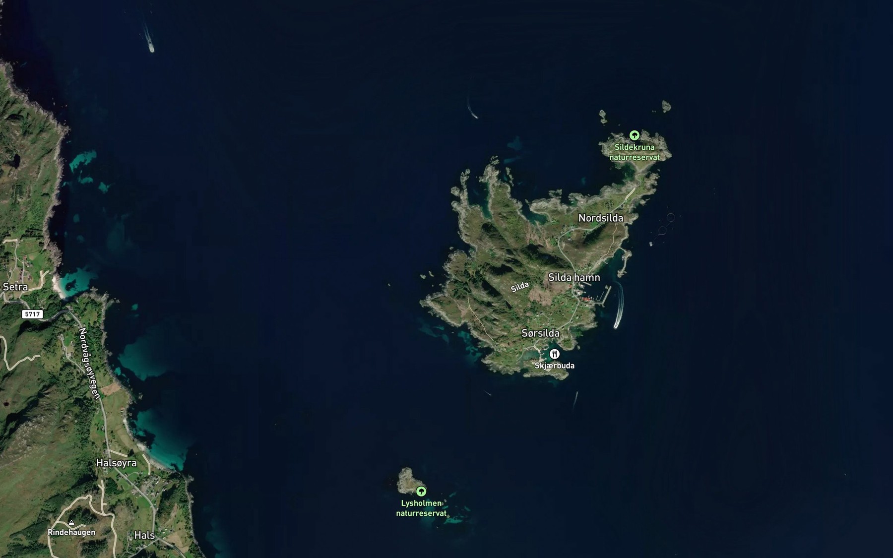 Satellite map of the Gulvika