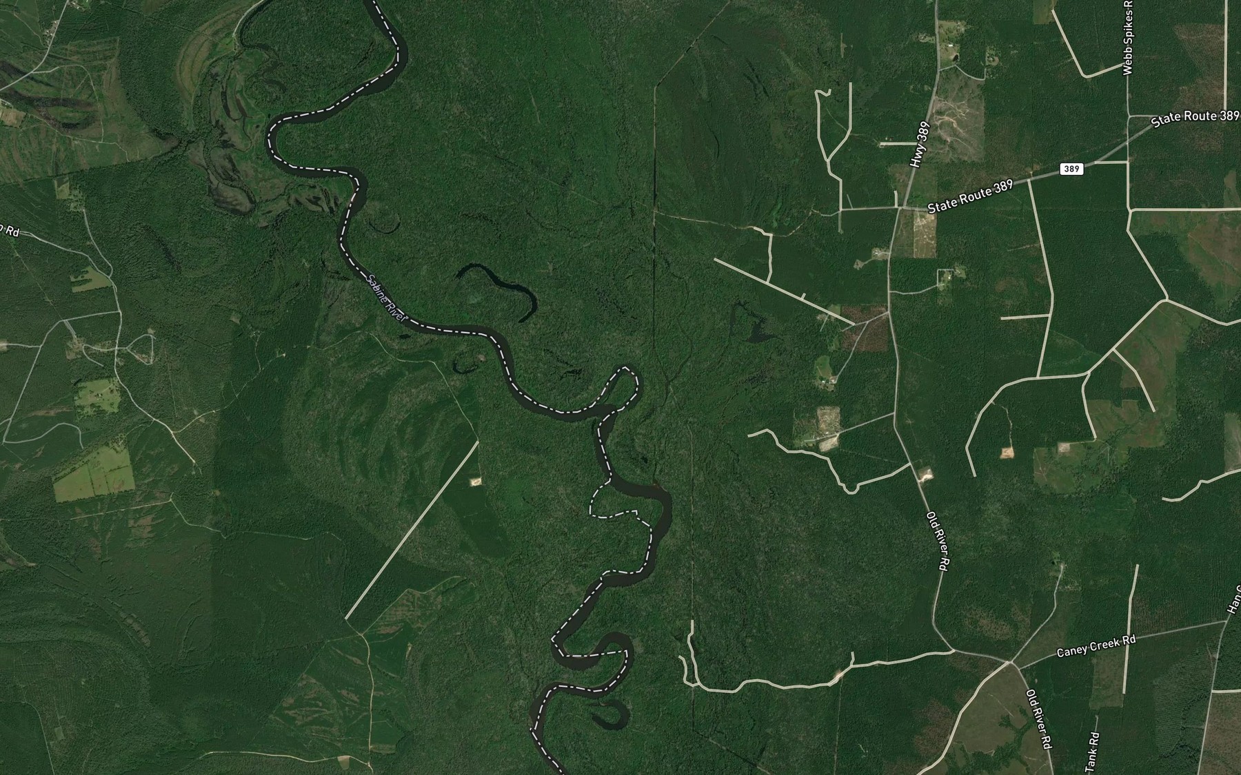 Satellite map of the Taylor Bend