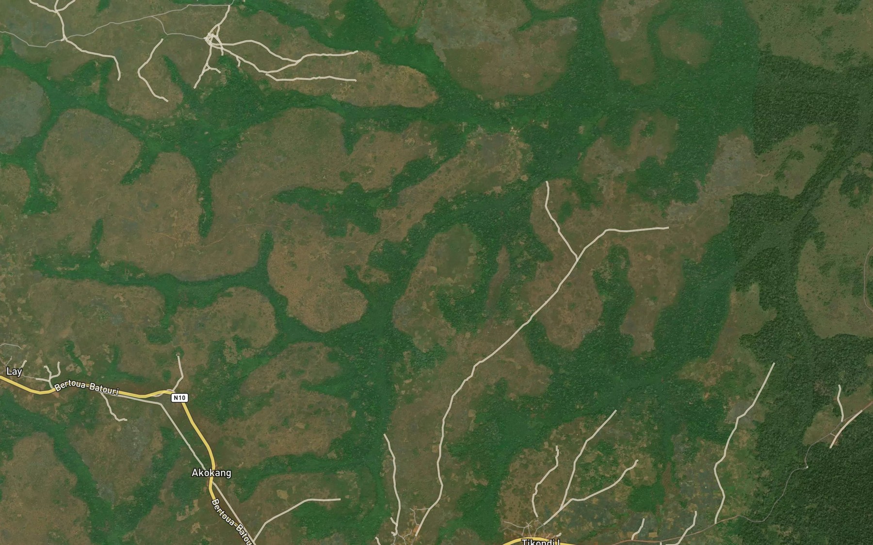 Satellite map of the Tapignalo