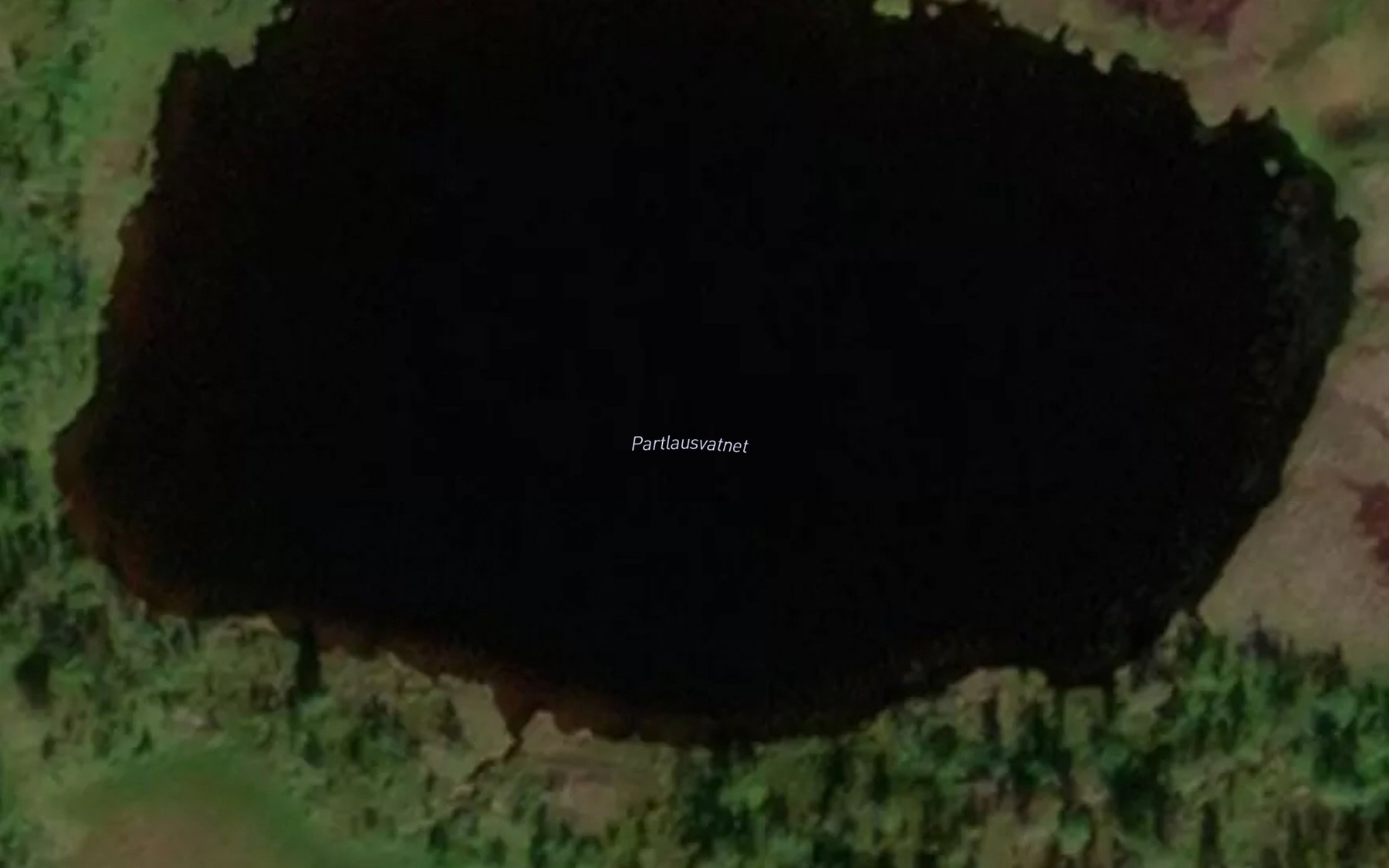 Satellite map of the Partlausvatnet