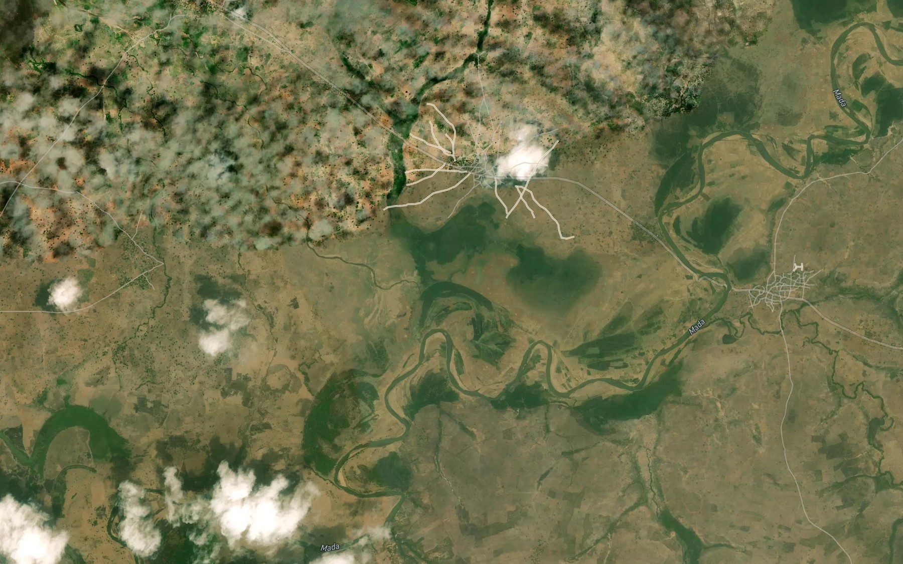 Satellite map of the RiverBulakwa