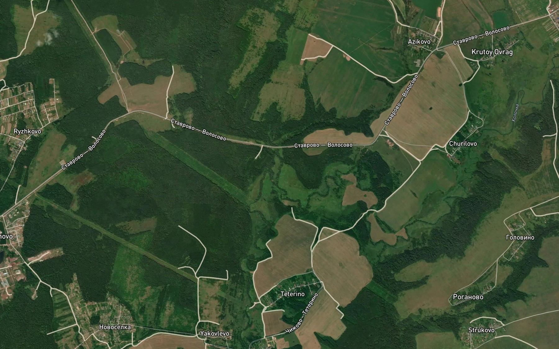 Satellite map of the Peshcherga