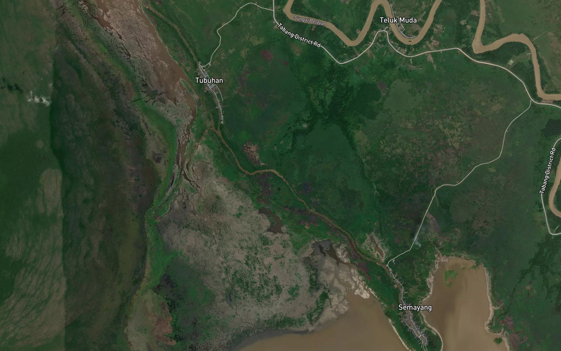 Satellite map of the Sungai Kembawang
