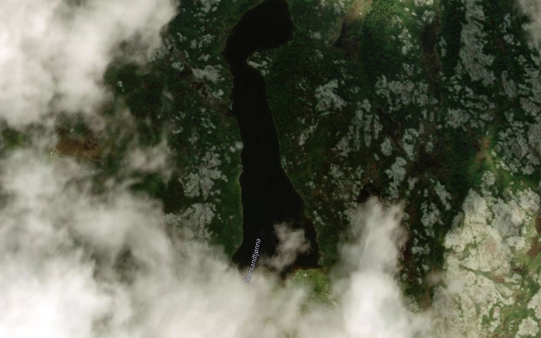 Satellite map of the Storsandtjonna