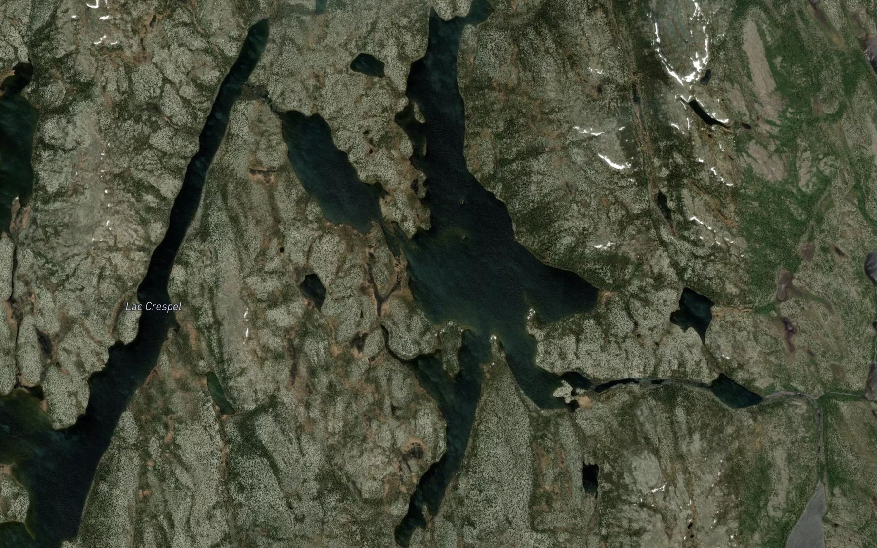 Satellite map of the Lac Grousset