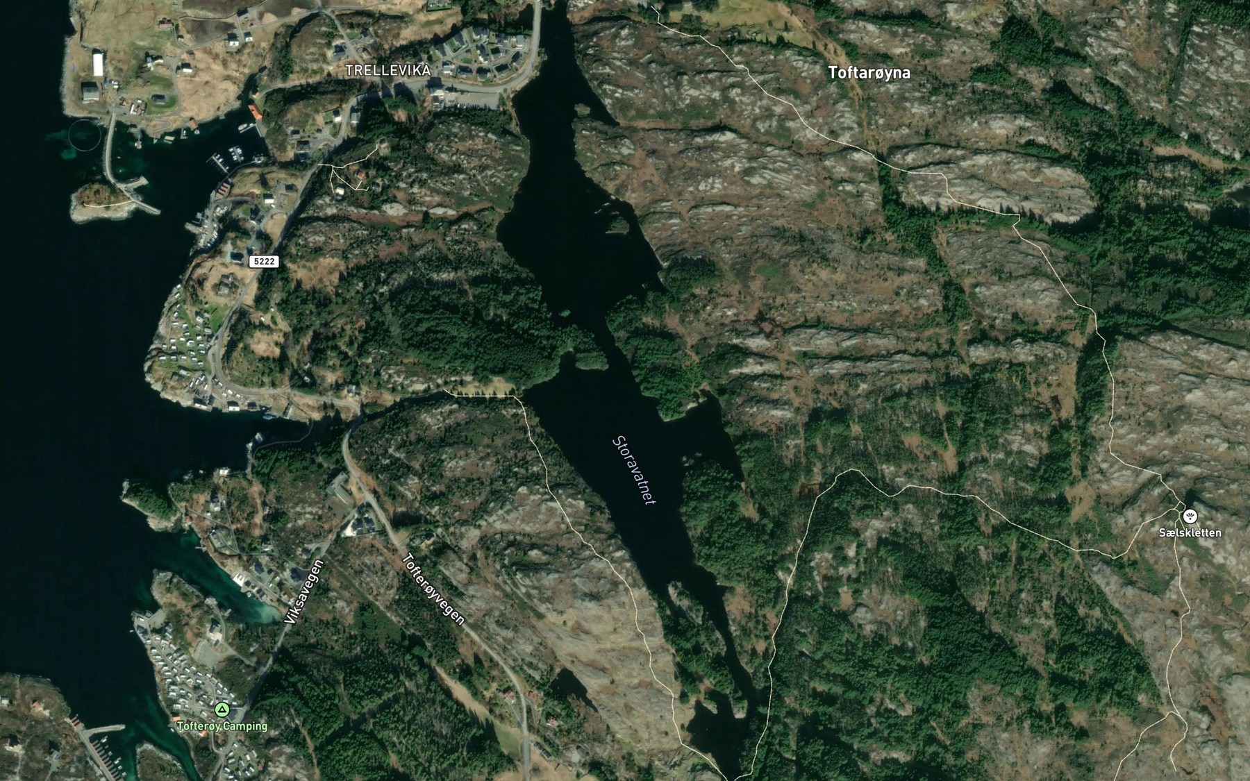 Satellite map of the Litlavatnet