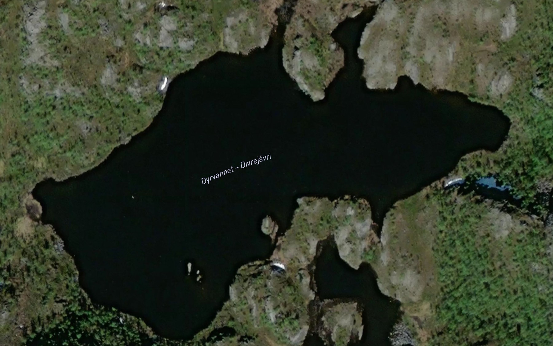 Satellite map of the Divrejavrras