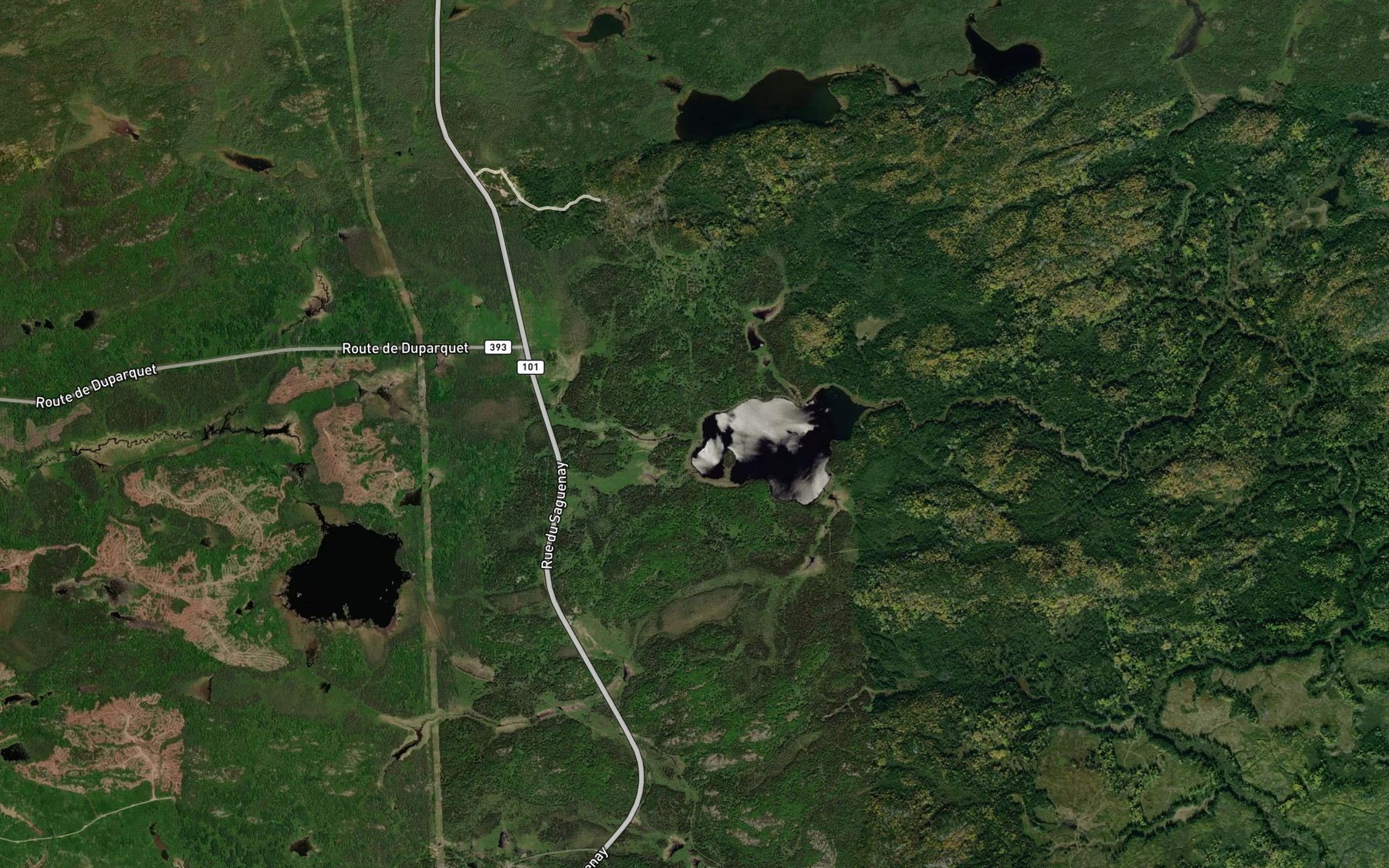 Satellite map of the Ruisseau Duquette