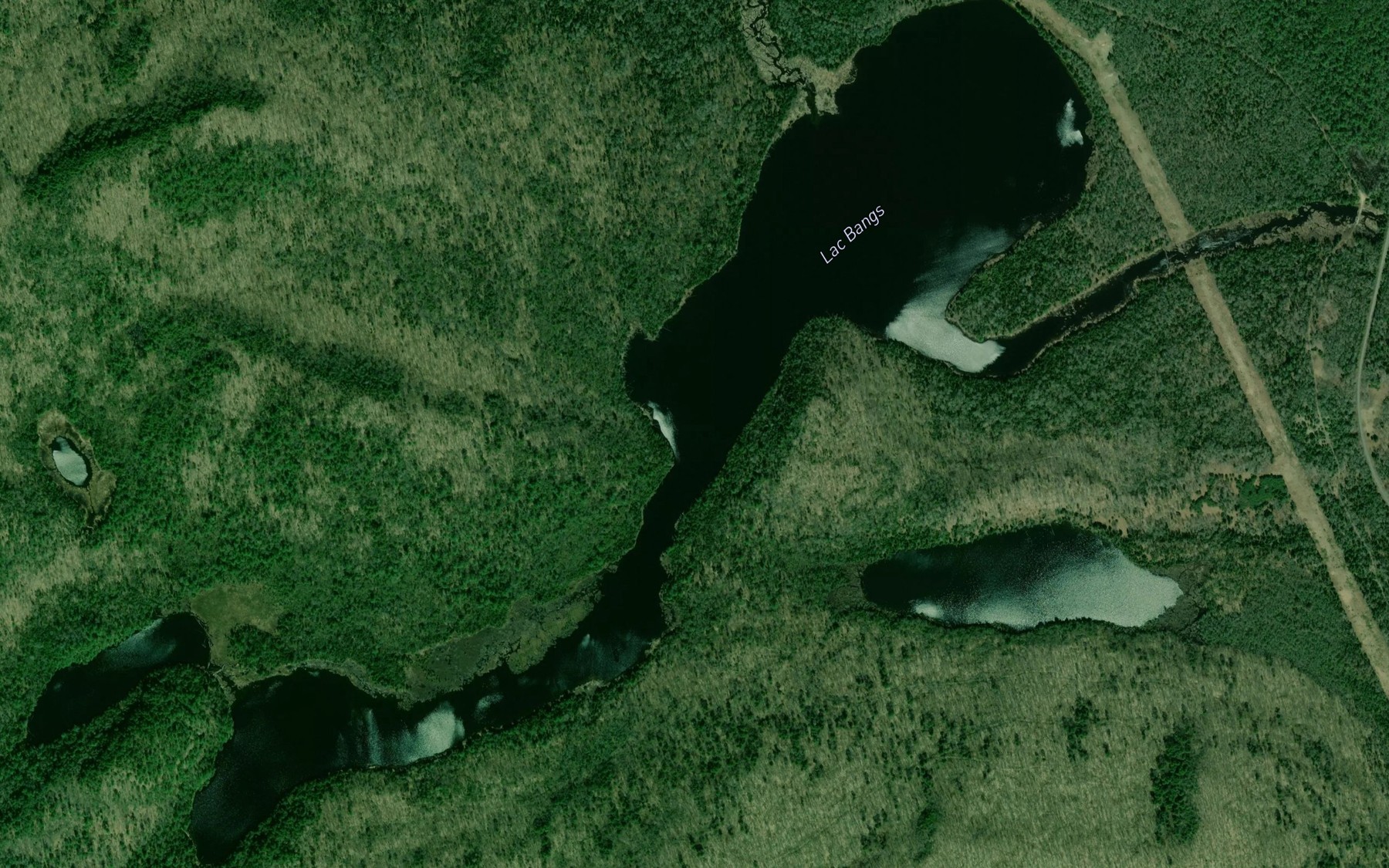 Satellite map of the Lac Bangs
