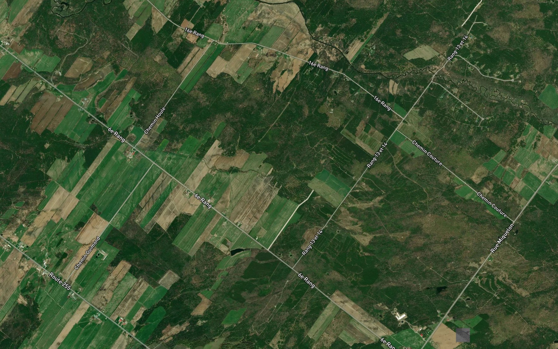 Satellite map of the Cours d'eau Drouin