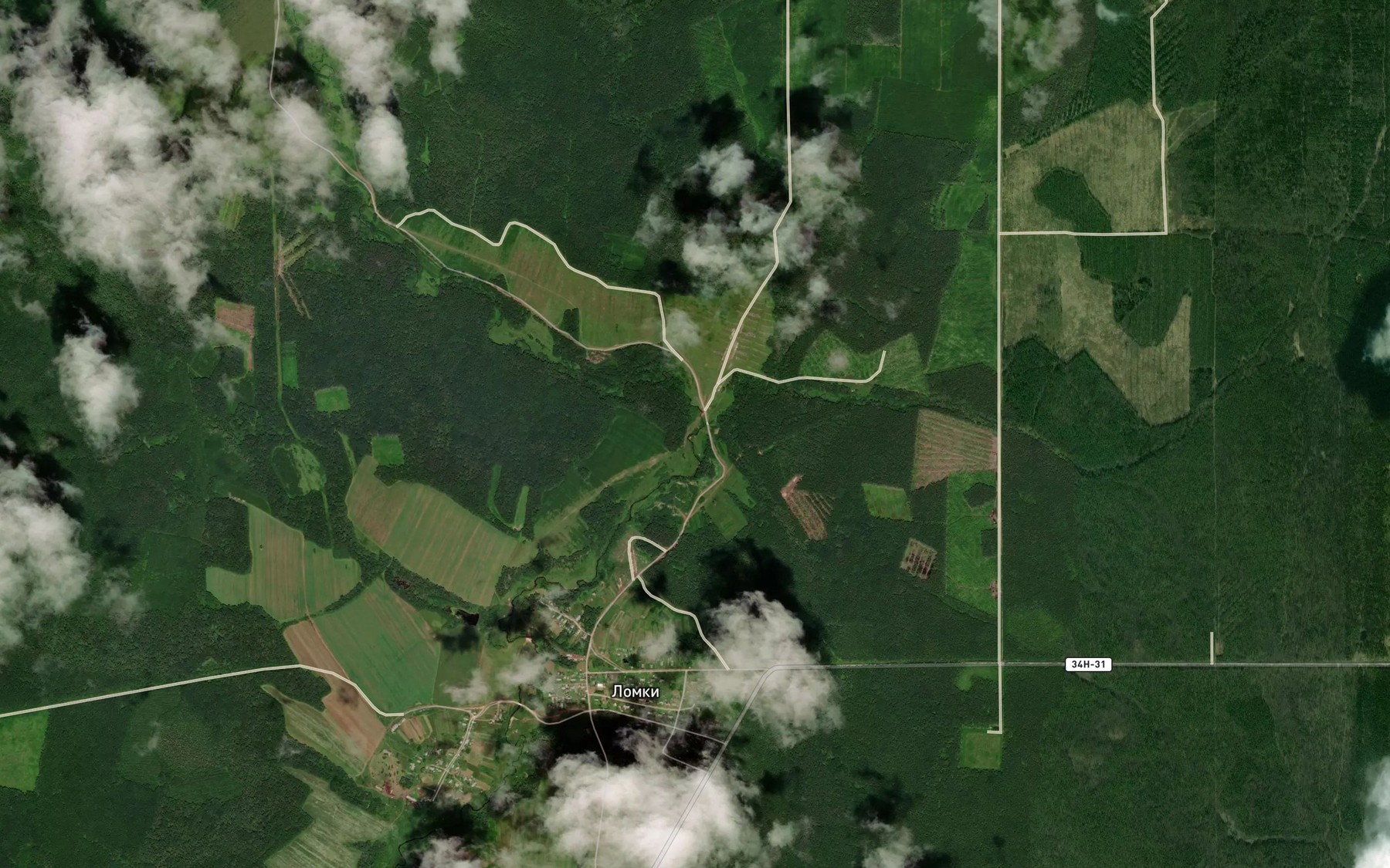 Satellite map of the Kushka