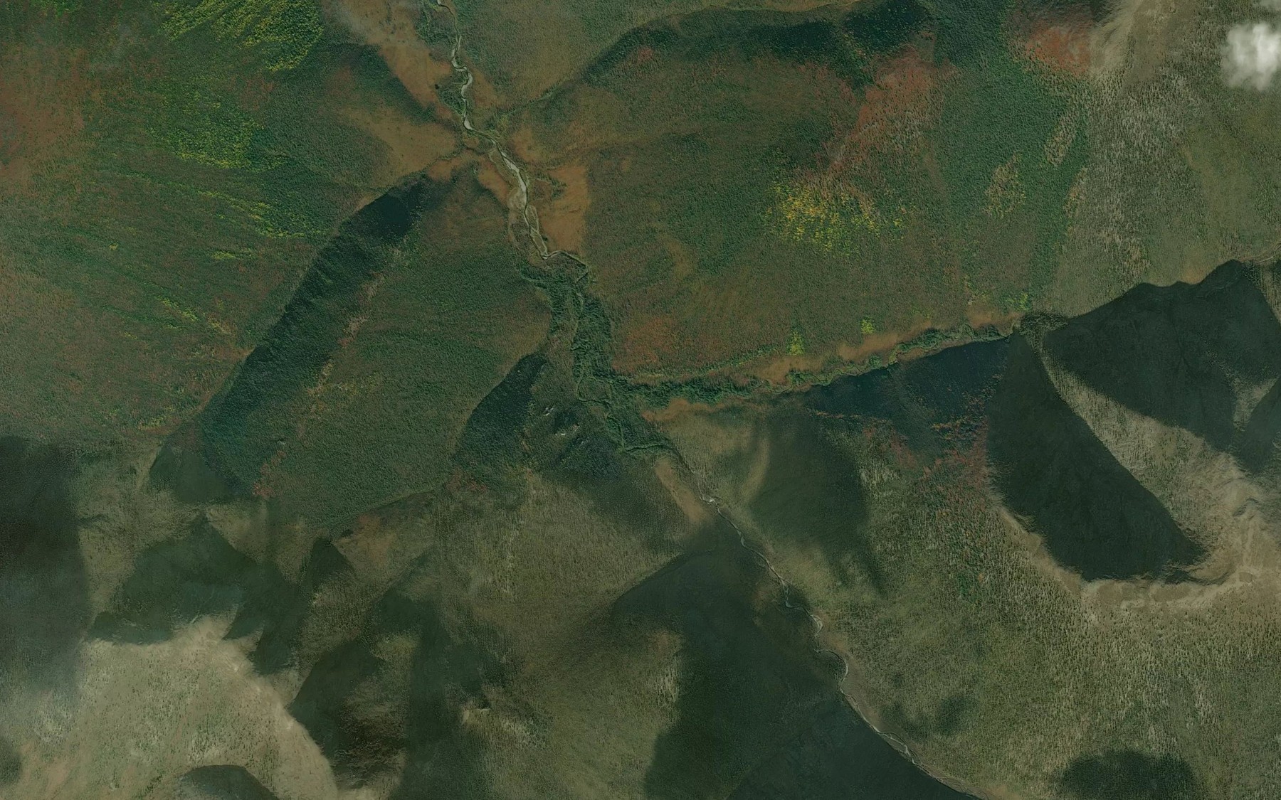 Satellite map of the Little Manila Creek